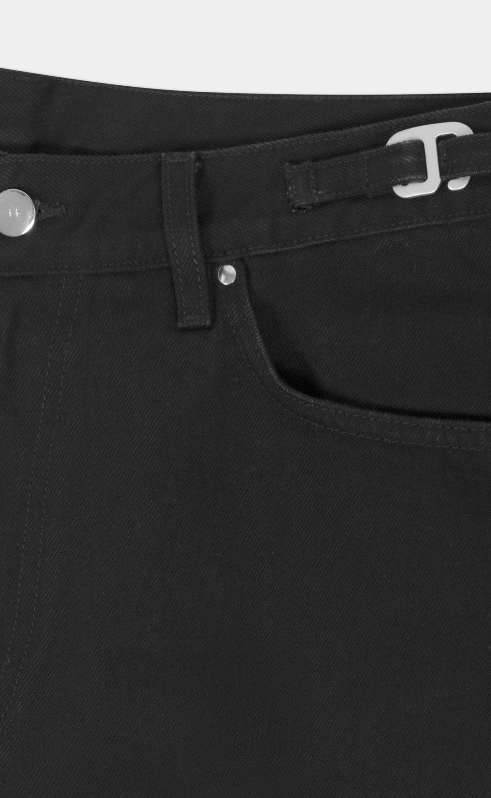 FENCE DENIM BLACK SHORTS