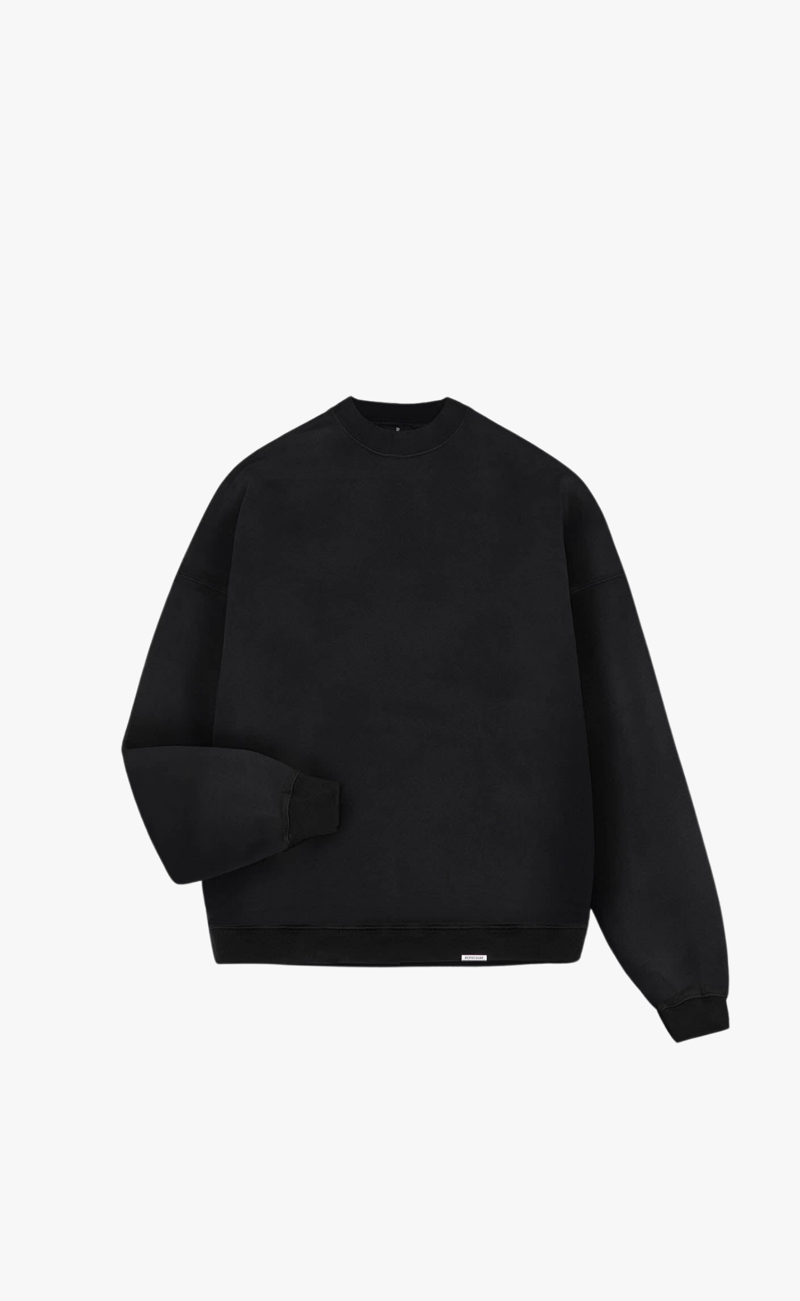 INITIAL BLACK CREWNECK
