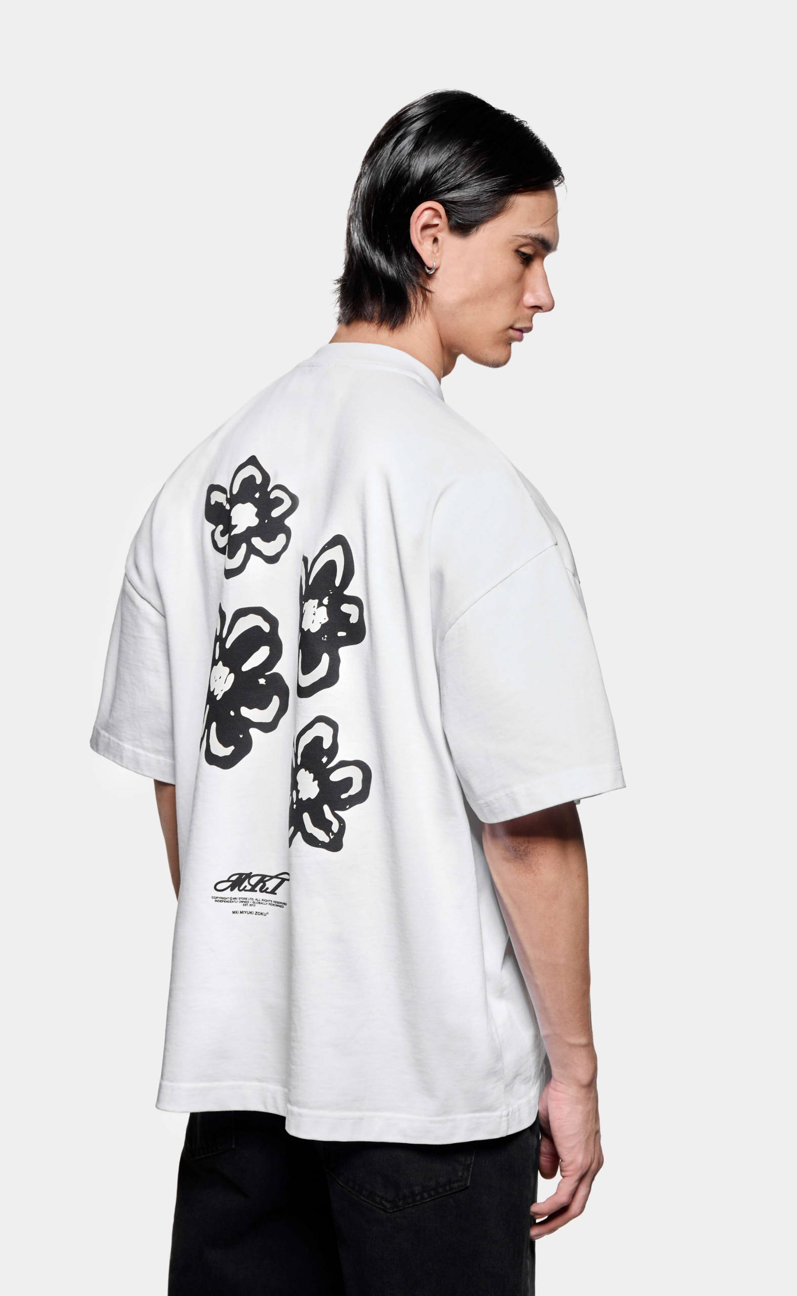 HIBISCUS WHITE T-SHIRT