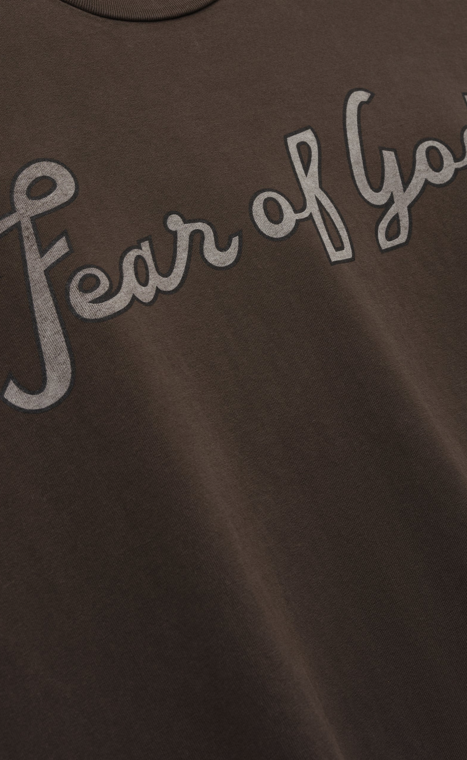 FEAR OF GOD 43 DARK BROWN T-SHIRT