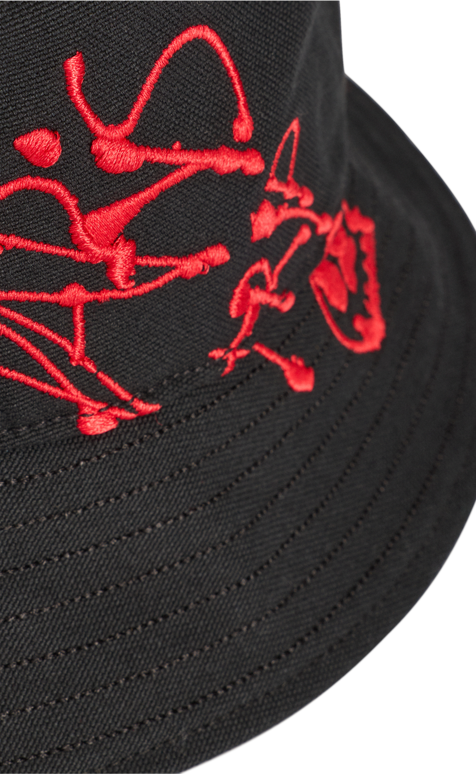 Y-3 CHITO GRAPHIC BUCKET BLACK HAT