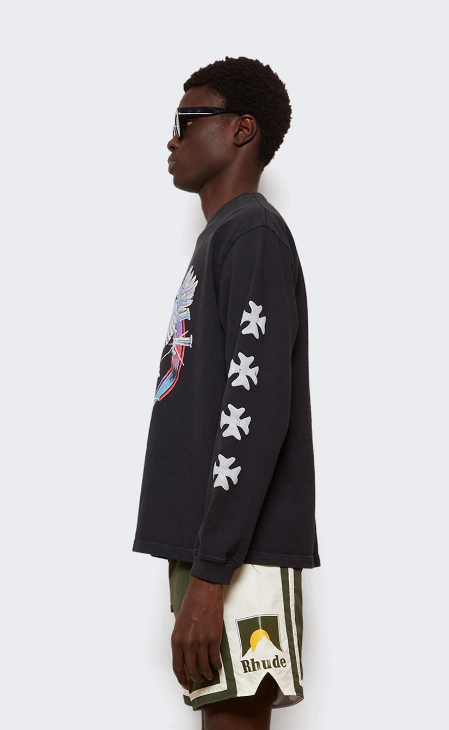 NOTTING HILL EAGLE VINTAGE BLACK LONGSLEEVE