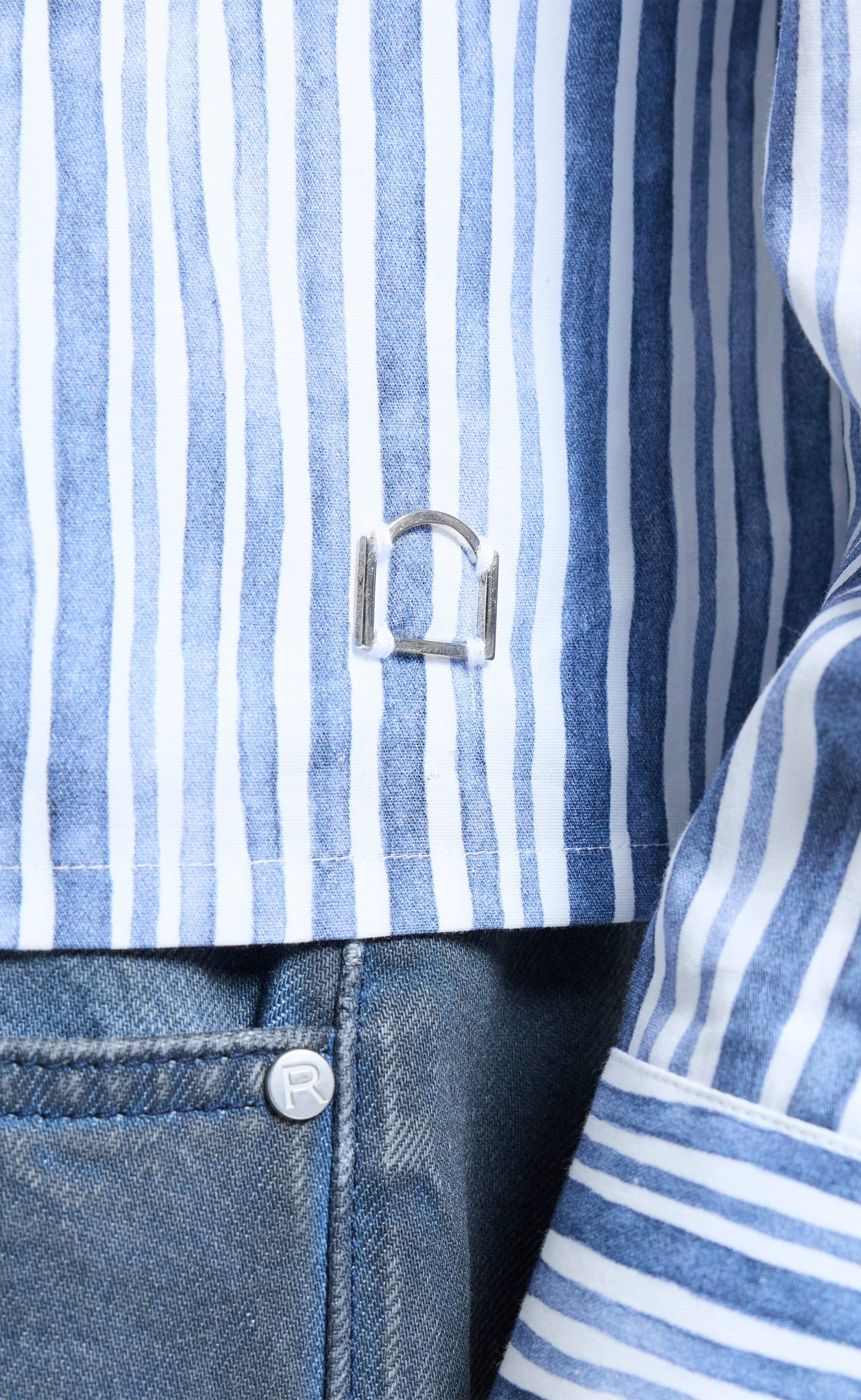 WATERCOLOR BLUE SHIRT