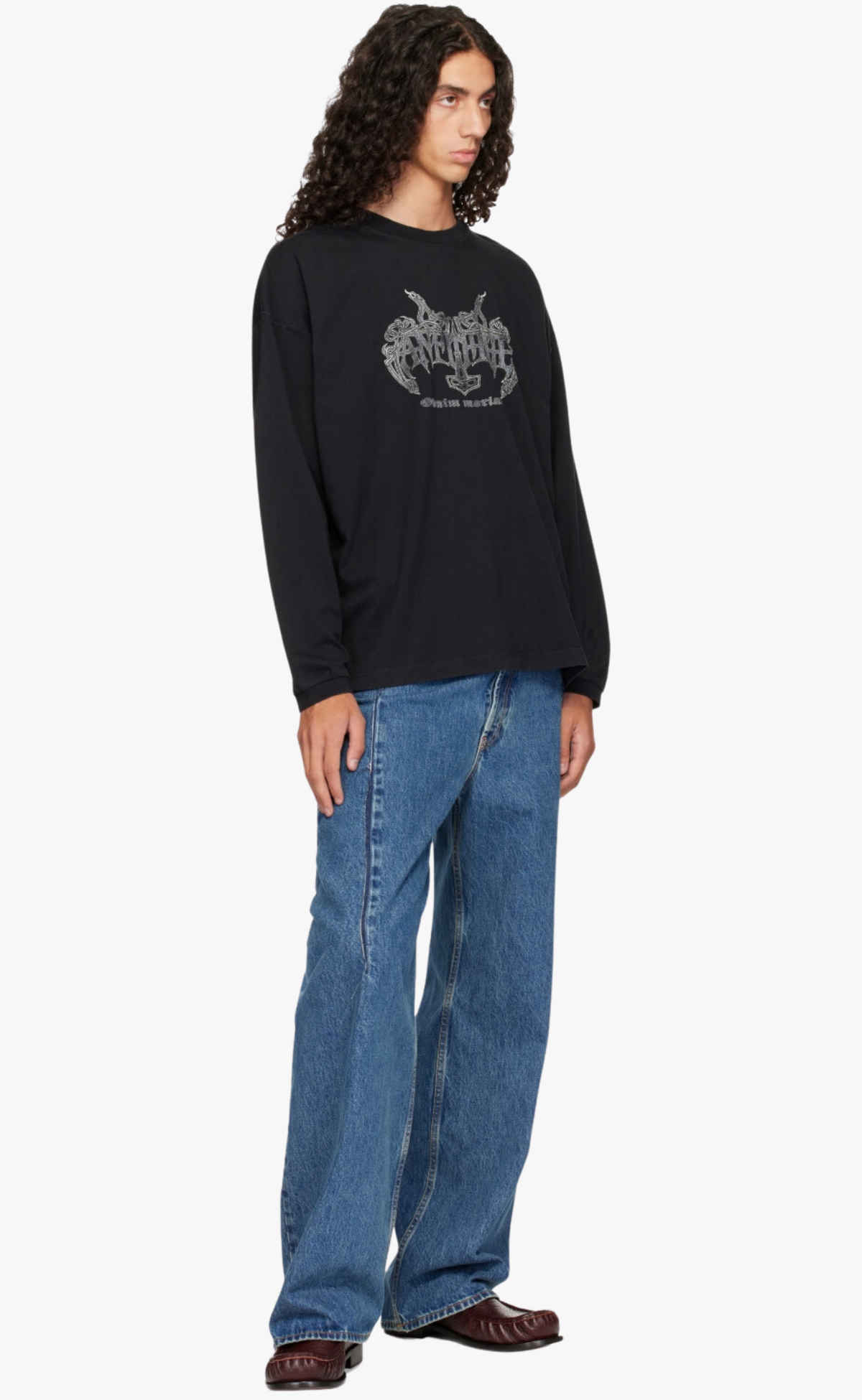 ANTIHATE WASHED BLACK LONGSLEEVE