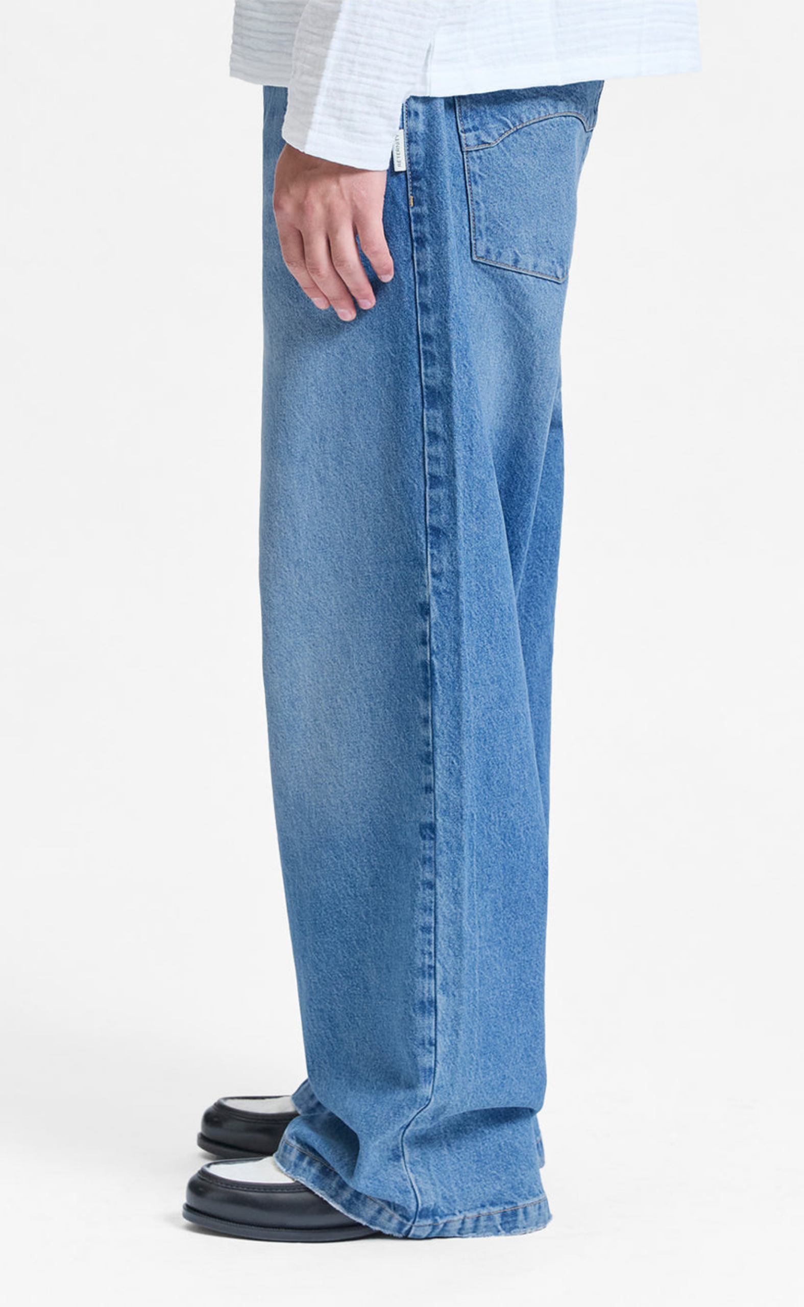 ESSENTIAL BAGGY DENIM  CLASSIC BLUE PANTS