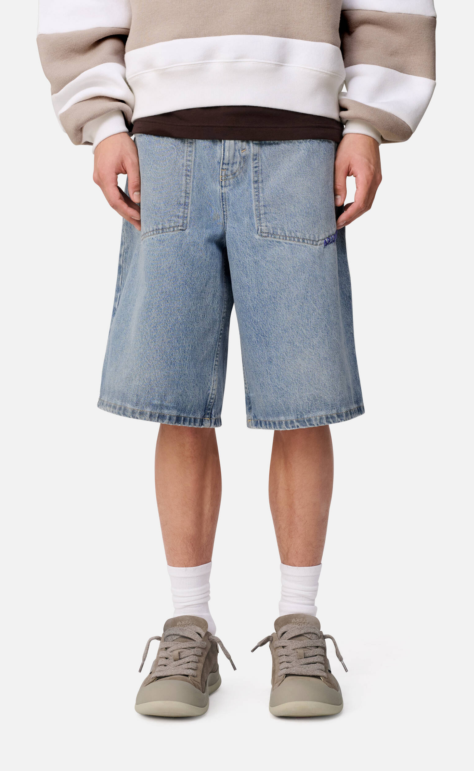 INVERT DENIM BLUE SHORTS