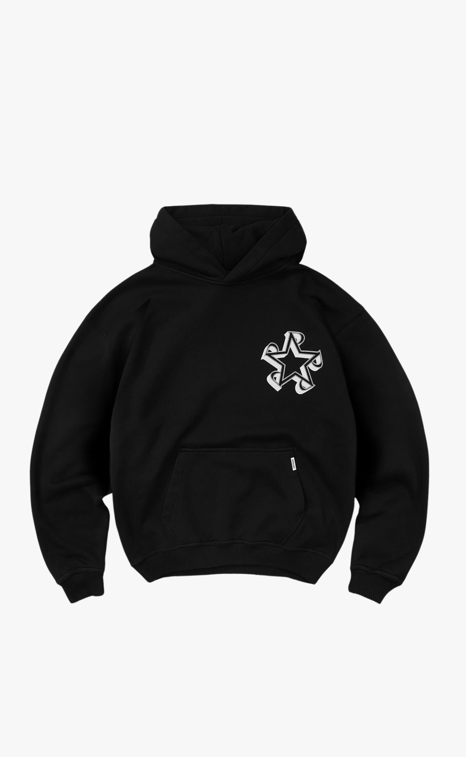 REPRESENT INITIAL STAR JET BLACK HOODIE