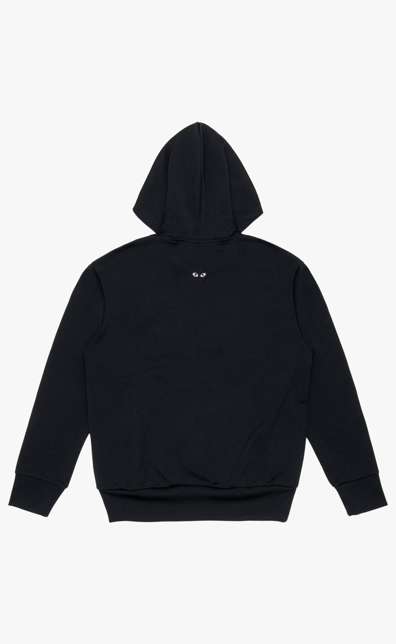 BACK BLACK EMBROIDERED EMBLEM BLACK HOODIE