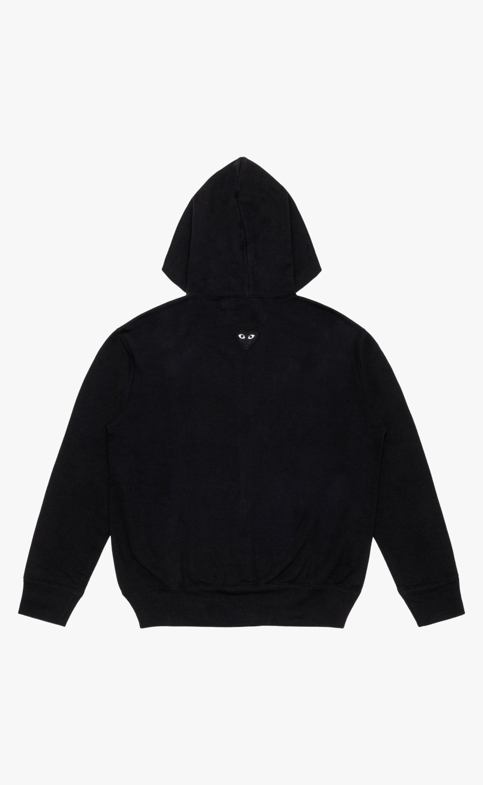 BACK BLACK EMBROIDERED HART BLACK HOODIE