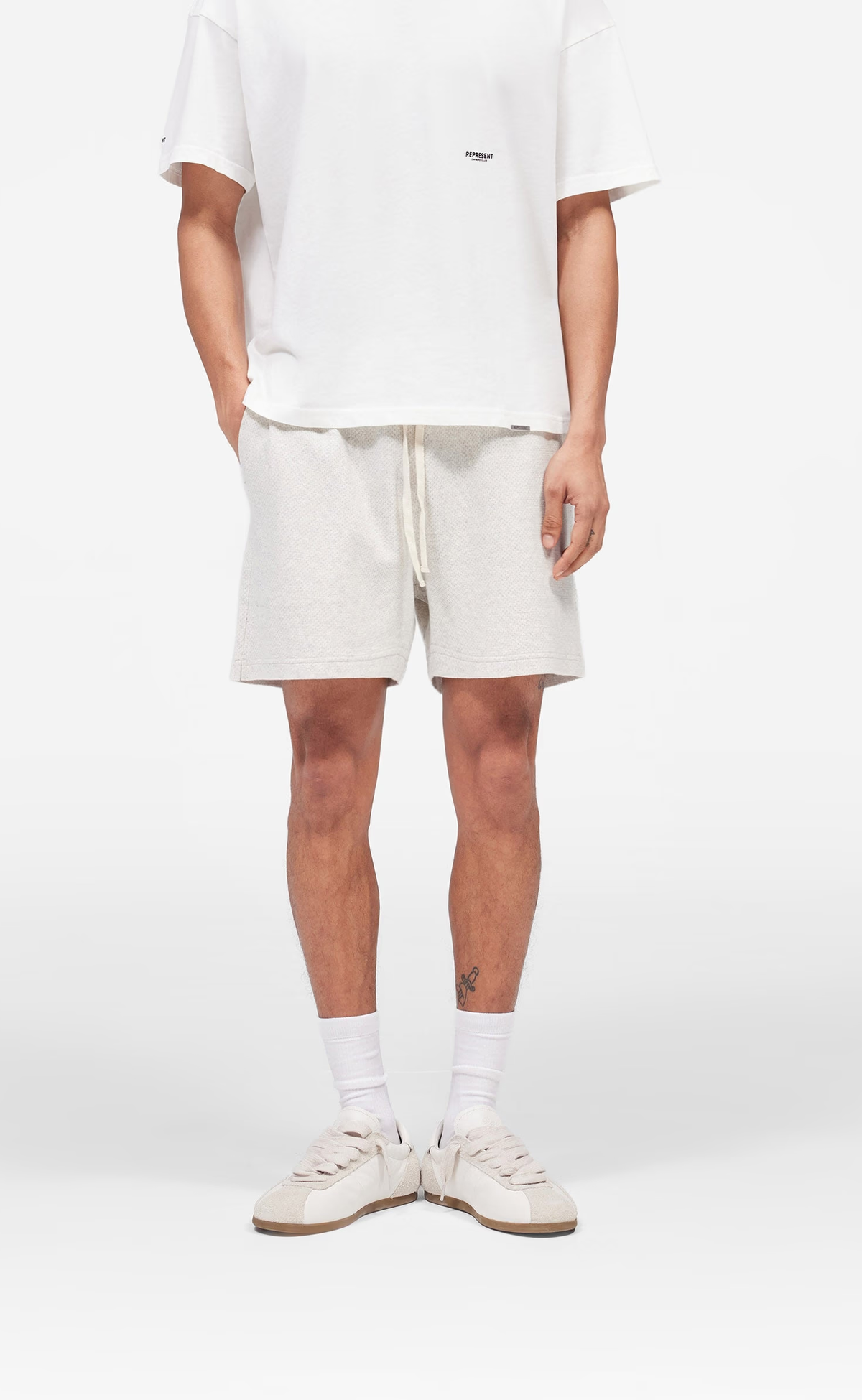 MICRO OWNERS CLUB MESH CREAM MARL SHORTS