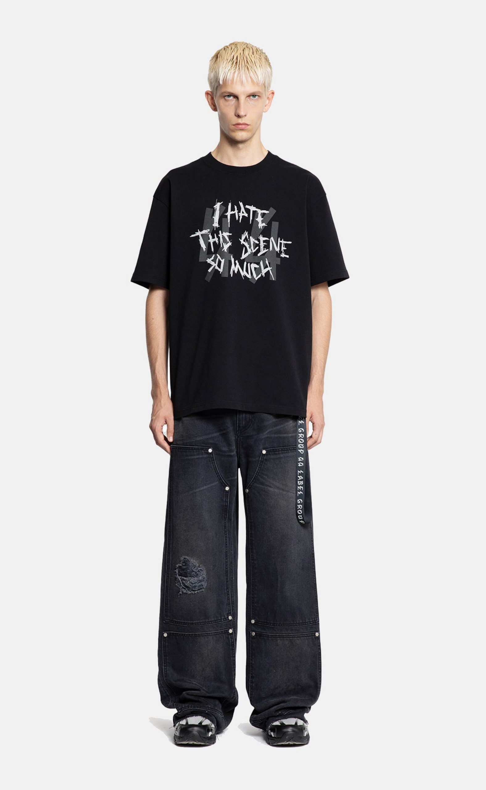 SCENE BLACK T-SHIRT