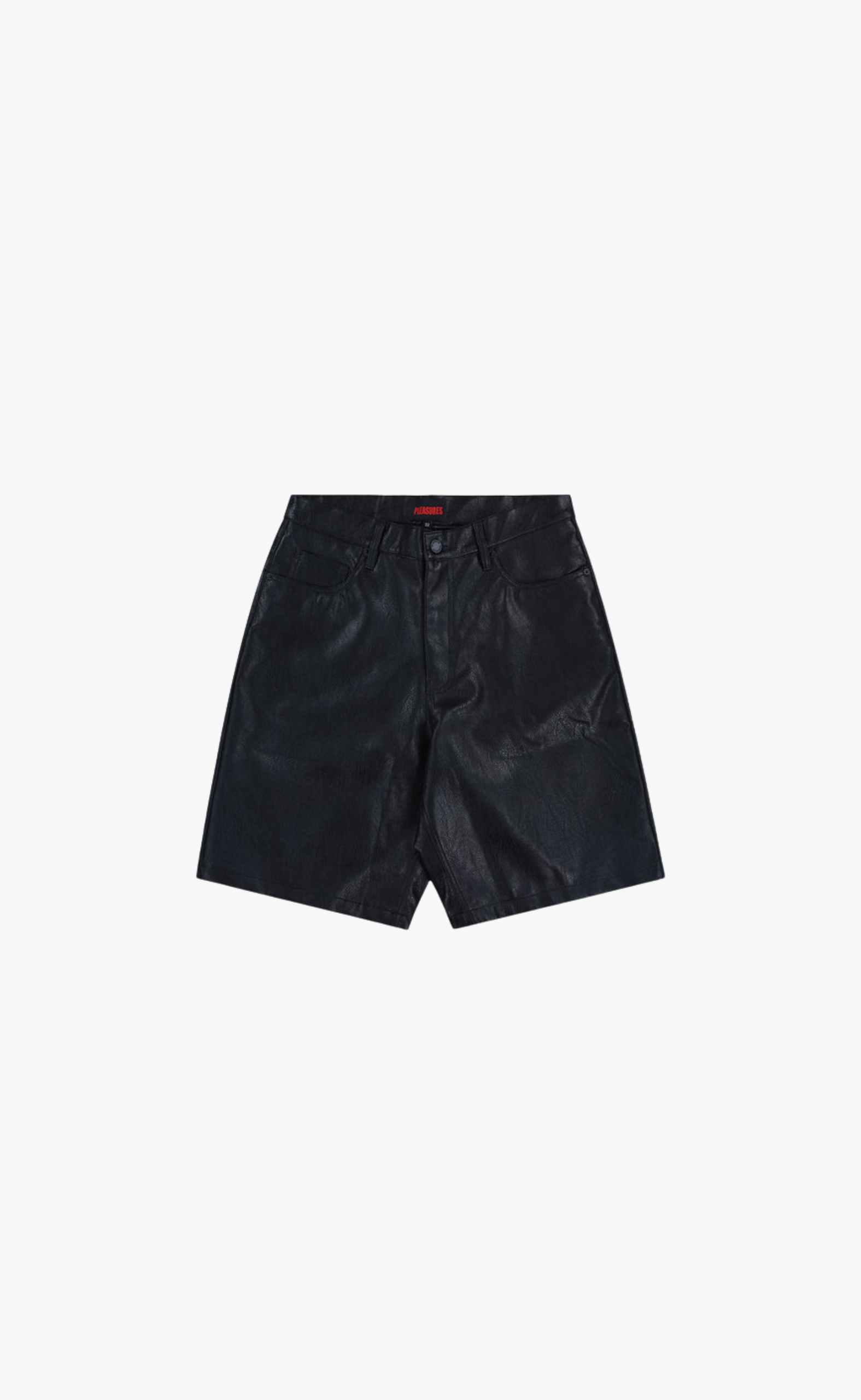PLASTER BAGGY BLACK SHORTS