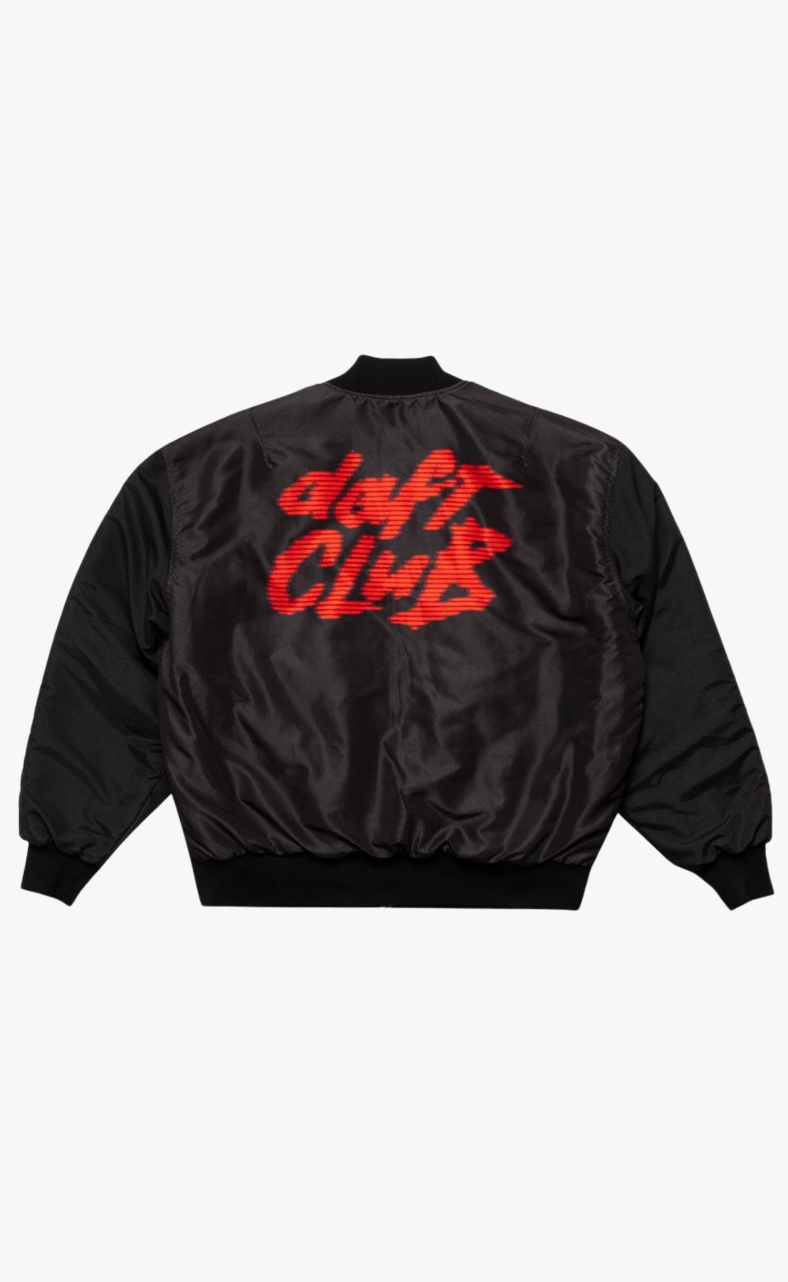 DAFT CLUB REVERSIBLE BOMBER BLACK JACKET