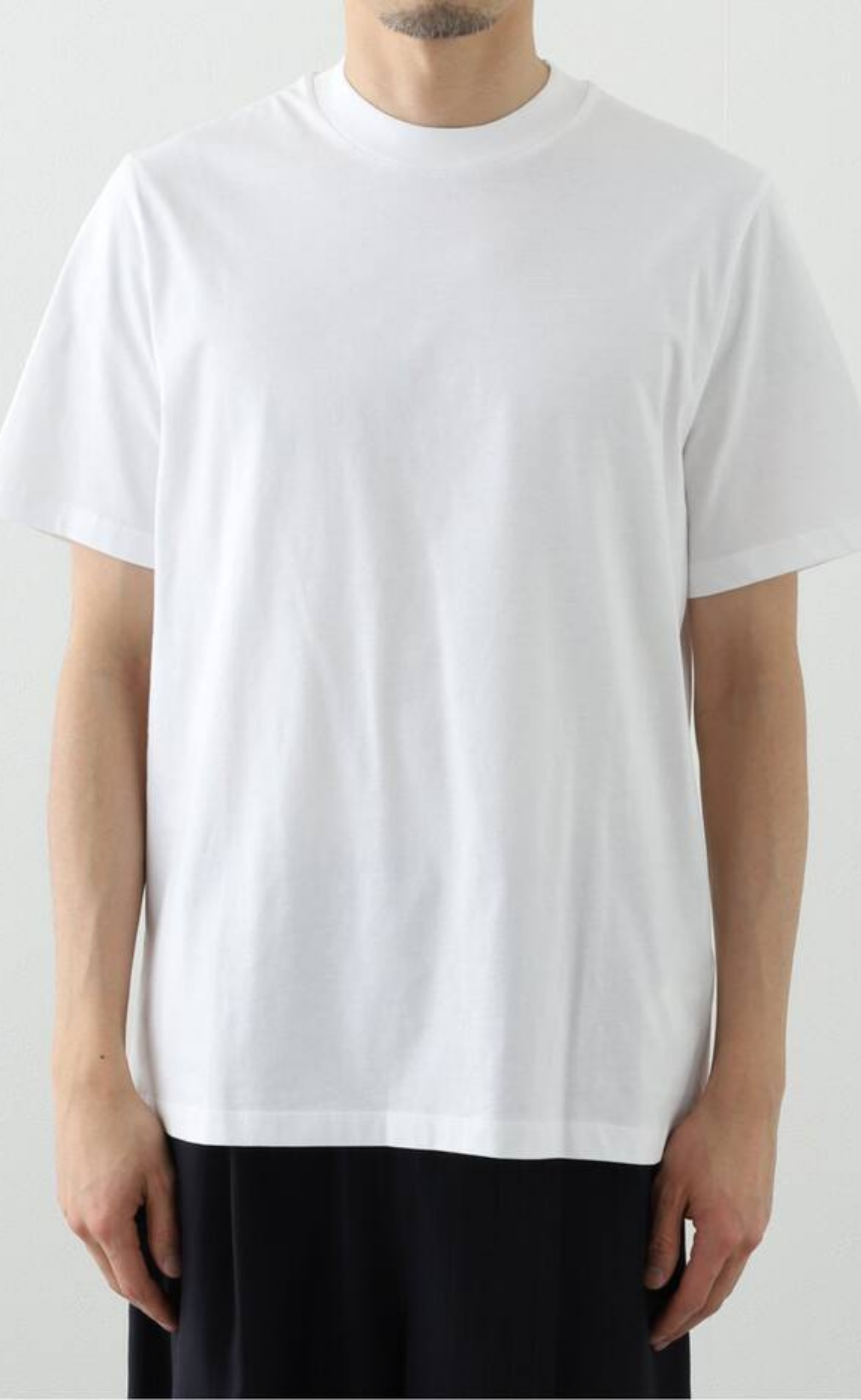 BOXY CREW-NECK OPTIC WHITE T-SHIRT