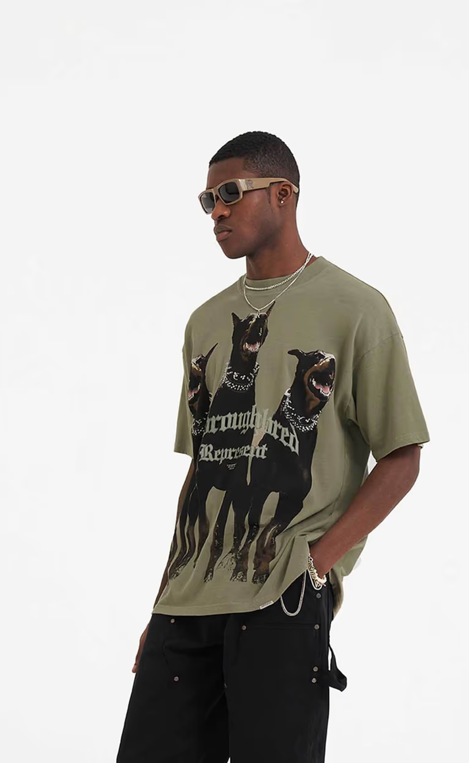 THOROUGHBRED KHAKI T-SHIRT