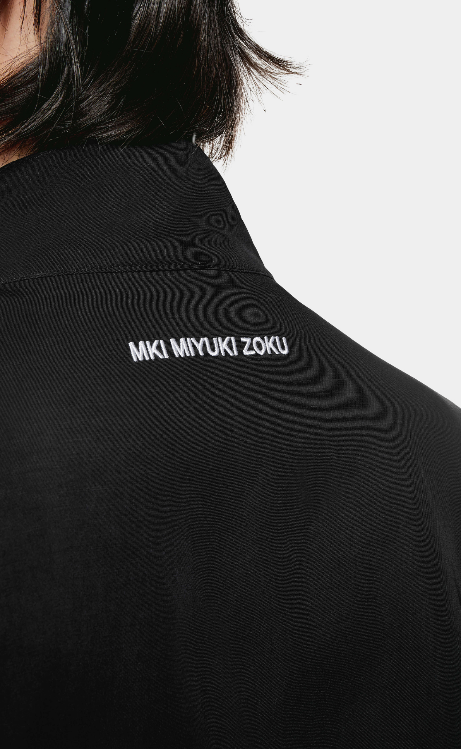 VISCOSE LINEN TRACK BLACK JACKET