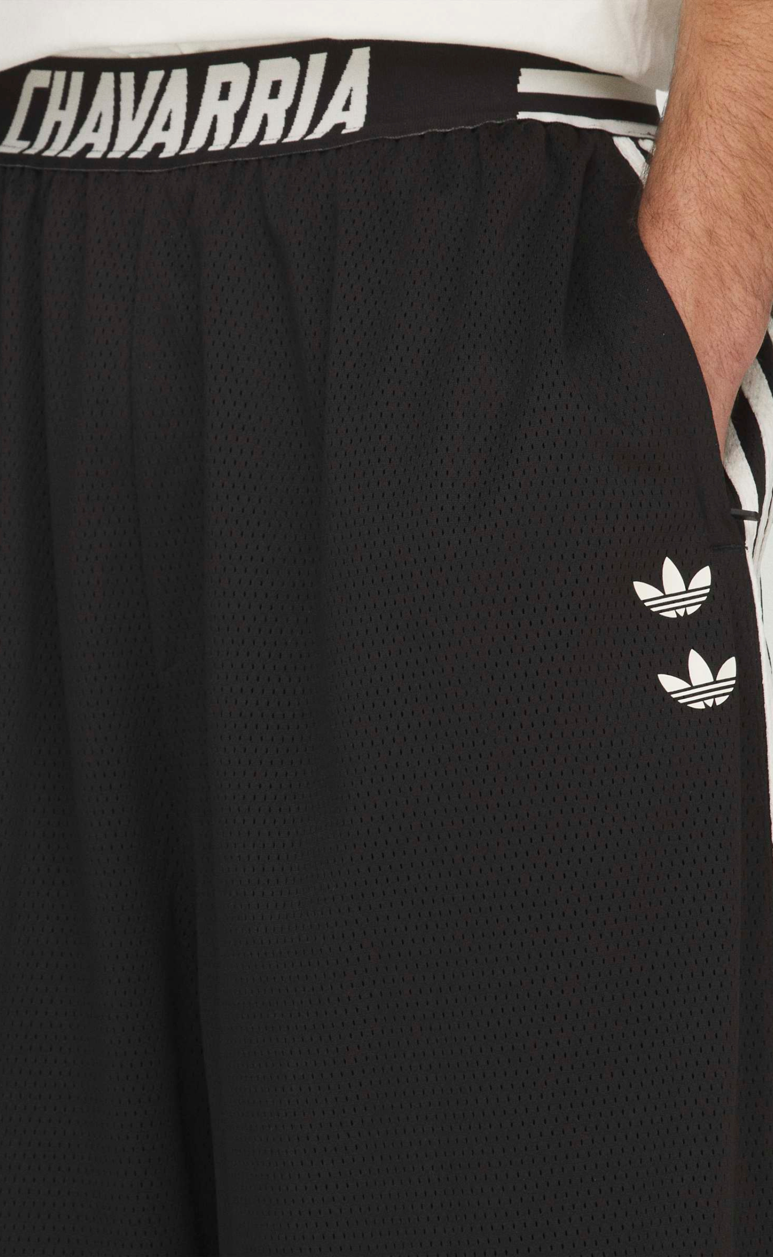 WC MESH BLACK LONG SHORTS