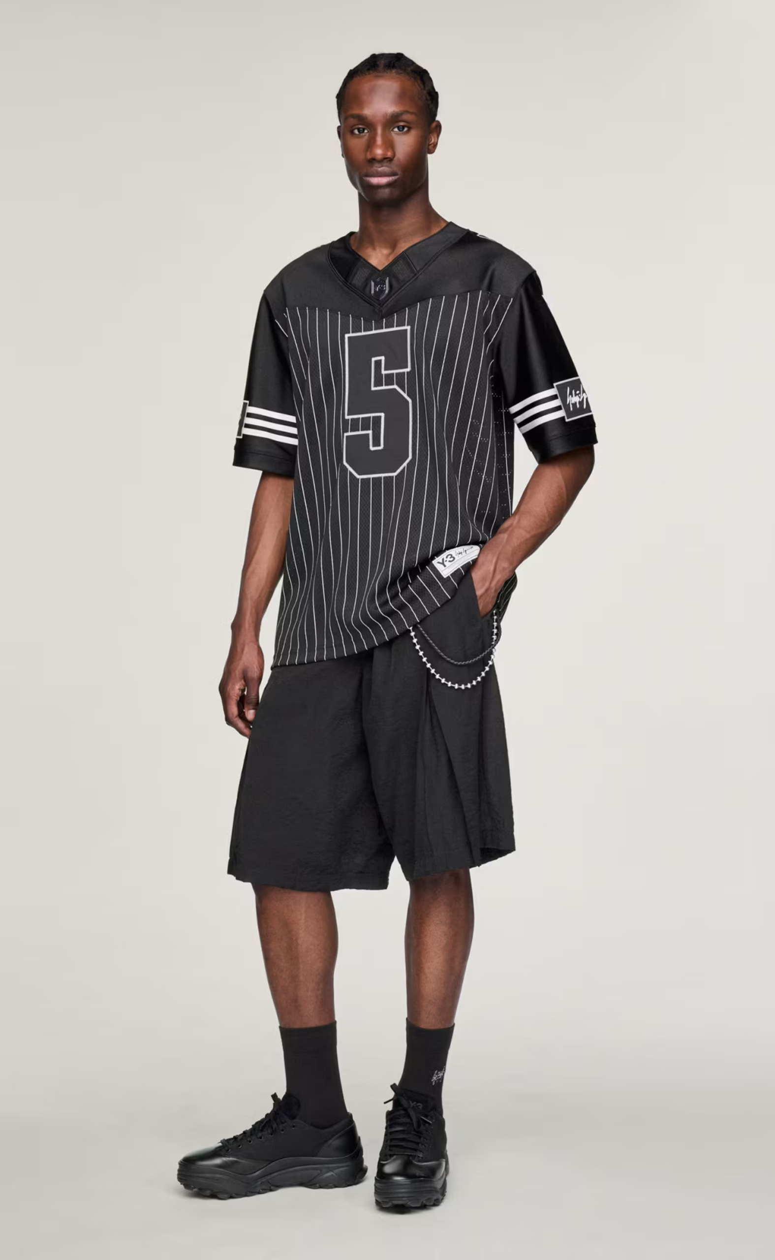 Y-3 WILSON FOOTBALL BLACK T-SHIRT