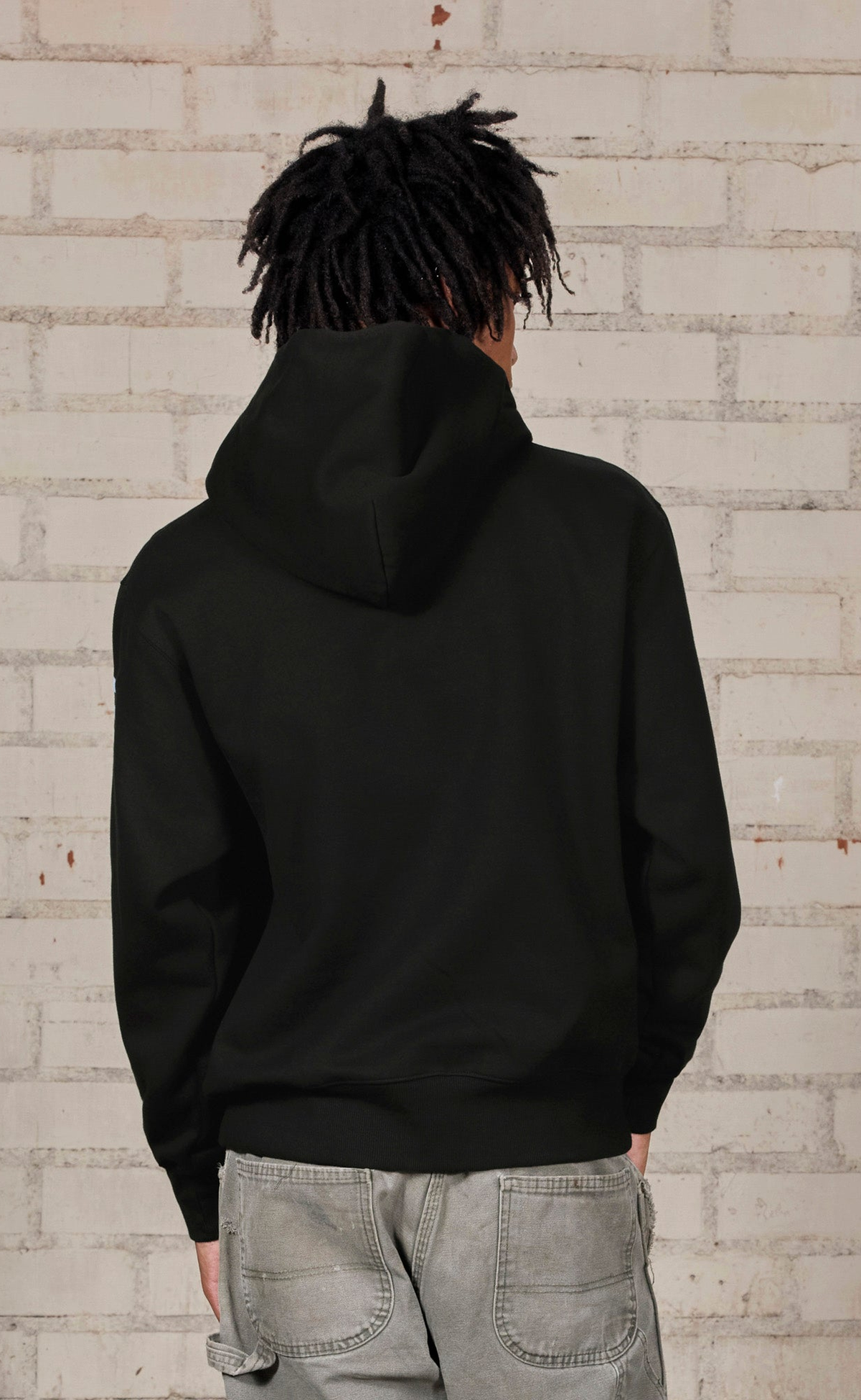 SOMEWHERE BLACK HOODIE