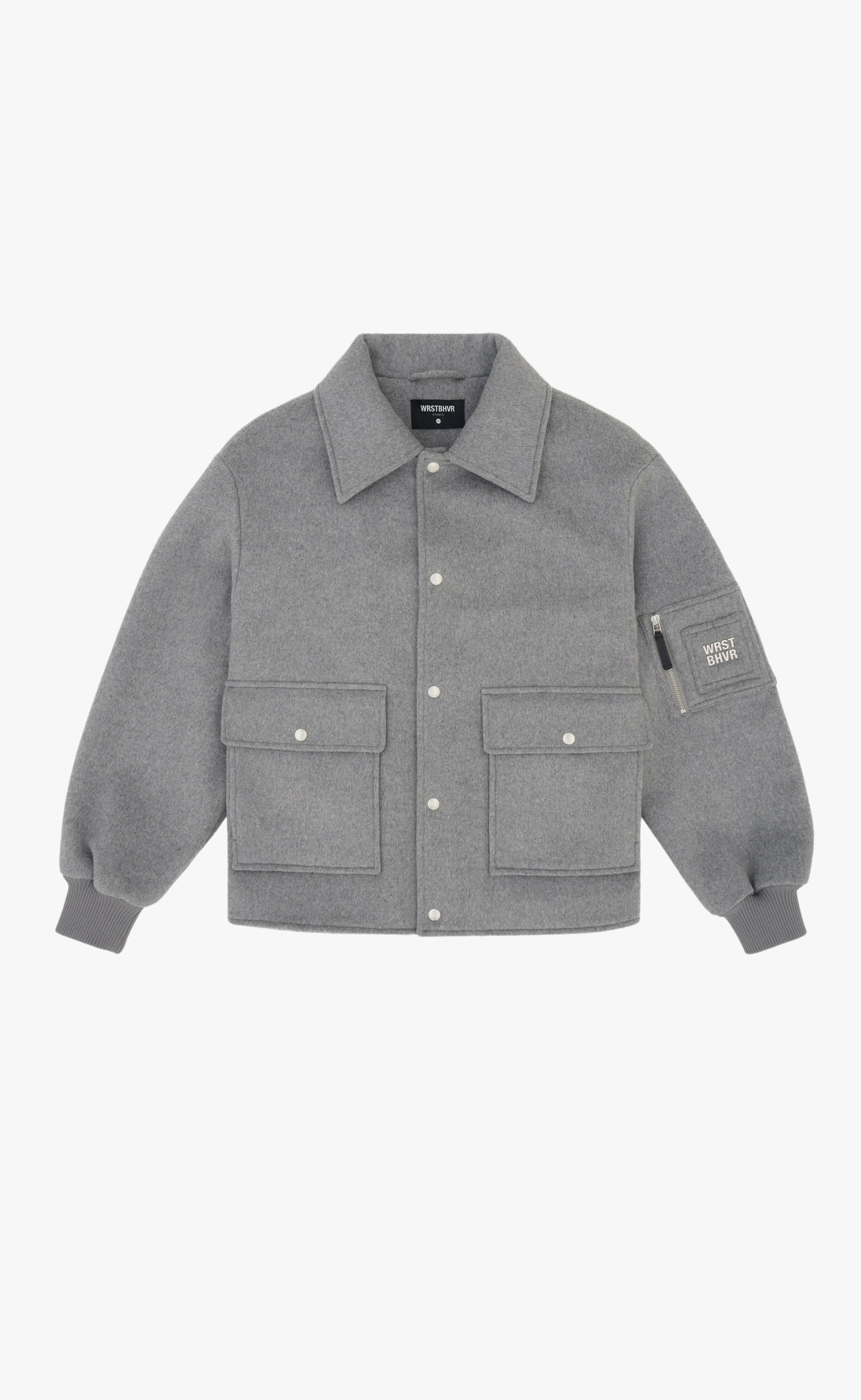 NAEL COLLEGE GRAY MELANGE JACKET