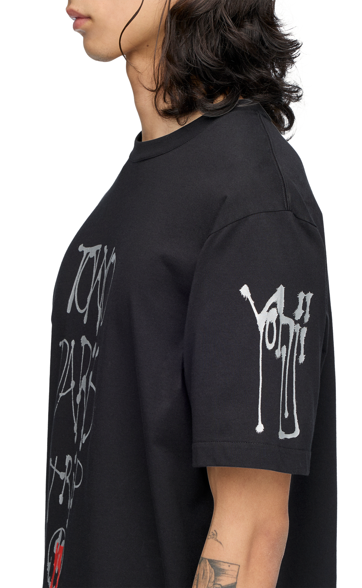Y-3 CHITO CITY GRAPHIC BLACK T-SHIRT