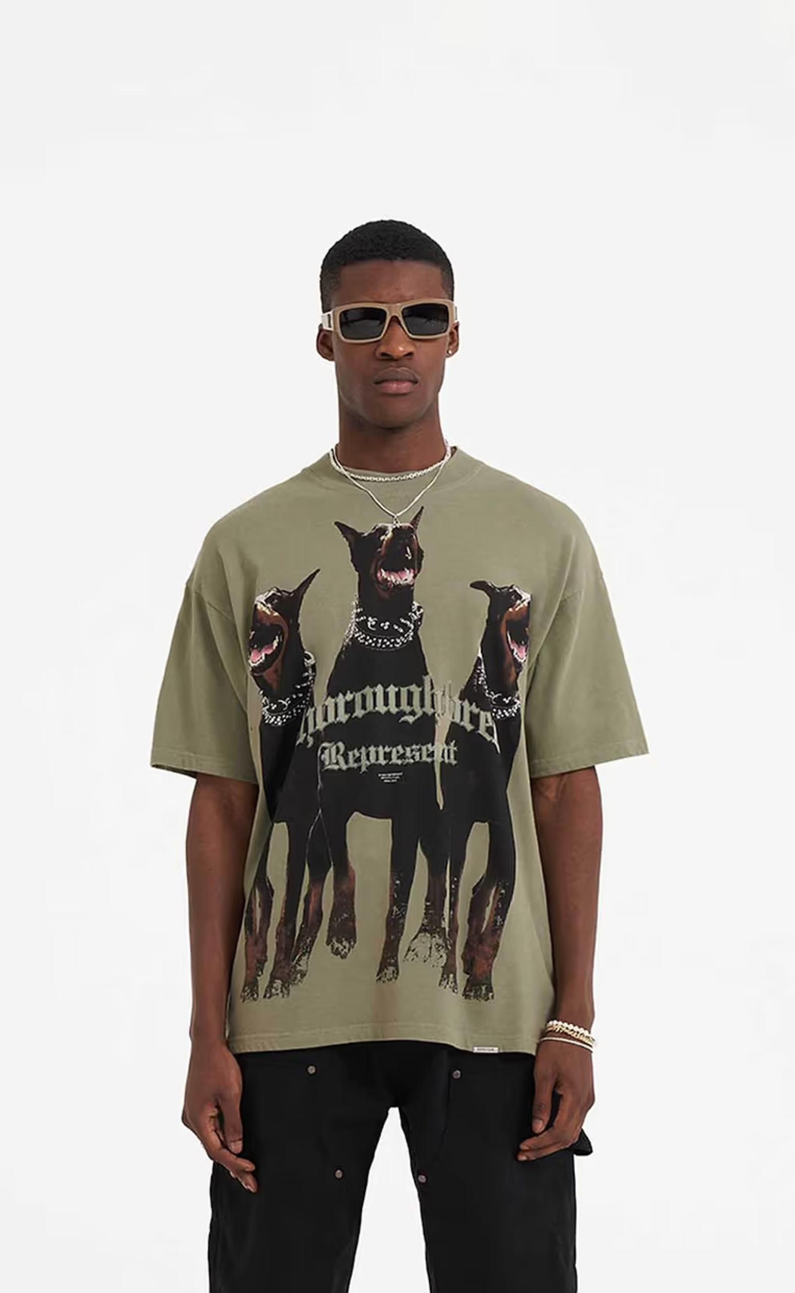 THOROUGHBRED KHAKI T-SHIRT