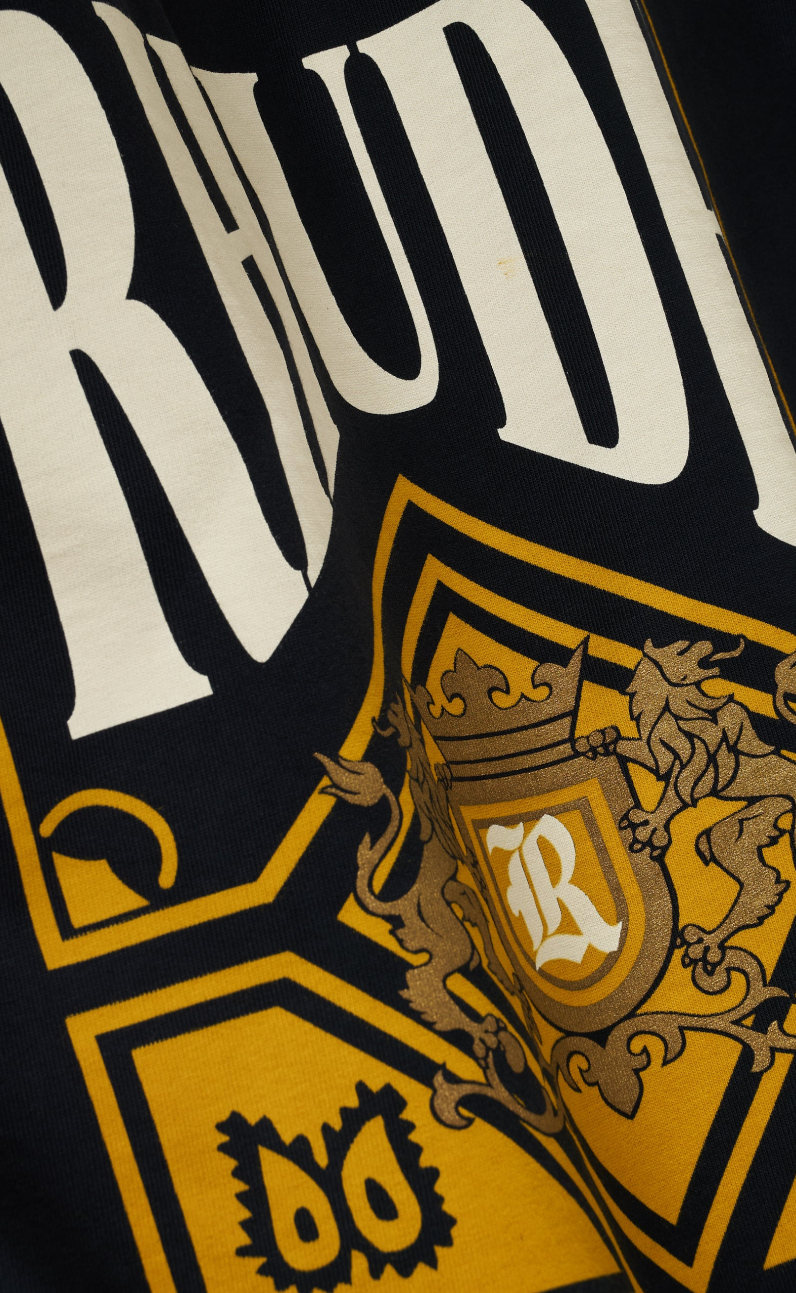 RHUDE PLAYING CARD VINTAGE BLACK T-SHIRT