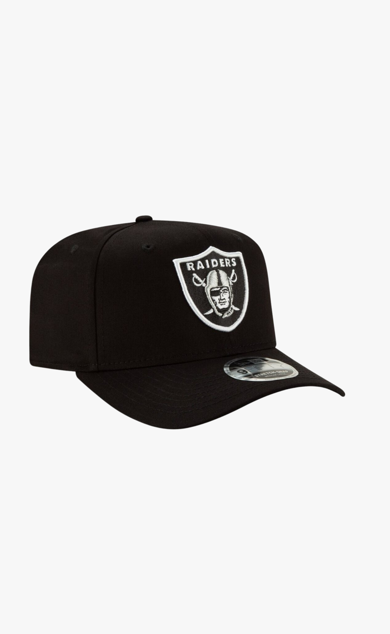 TEAM 9FIFTY STRETCH SNAP BLACK WHITE HAT