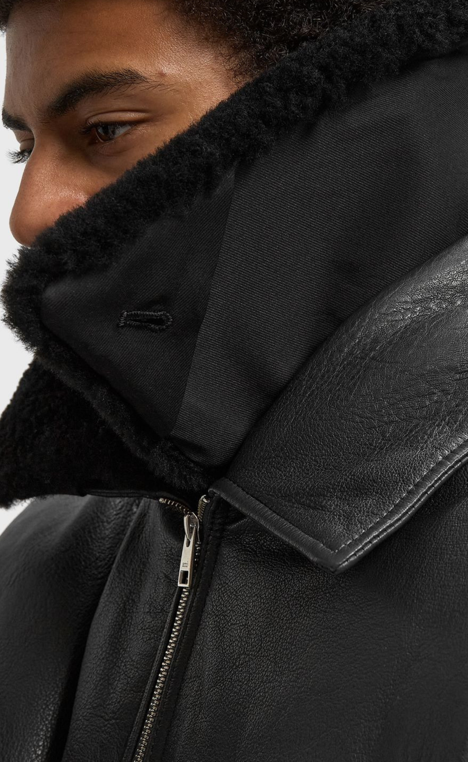 CUIR LEATHER ANTHRACITE JACKET