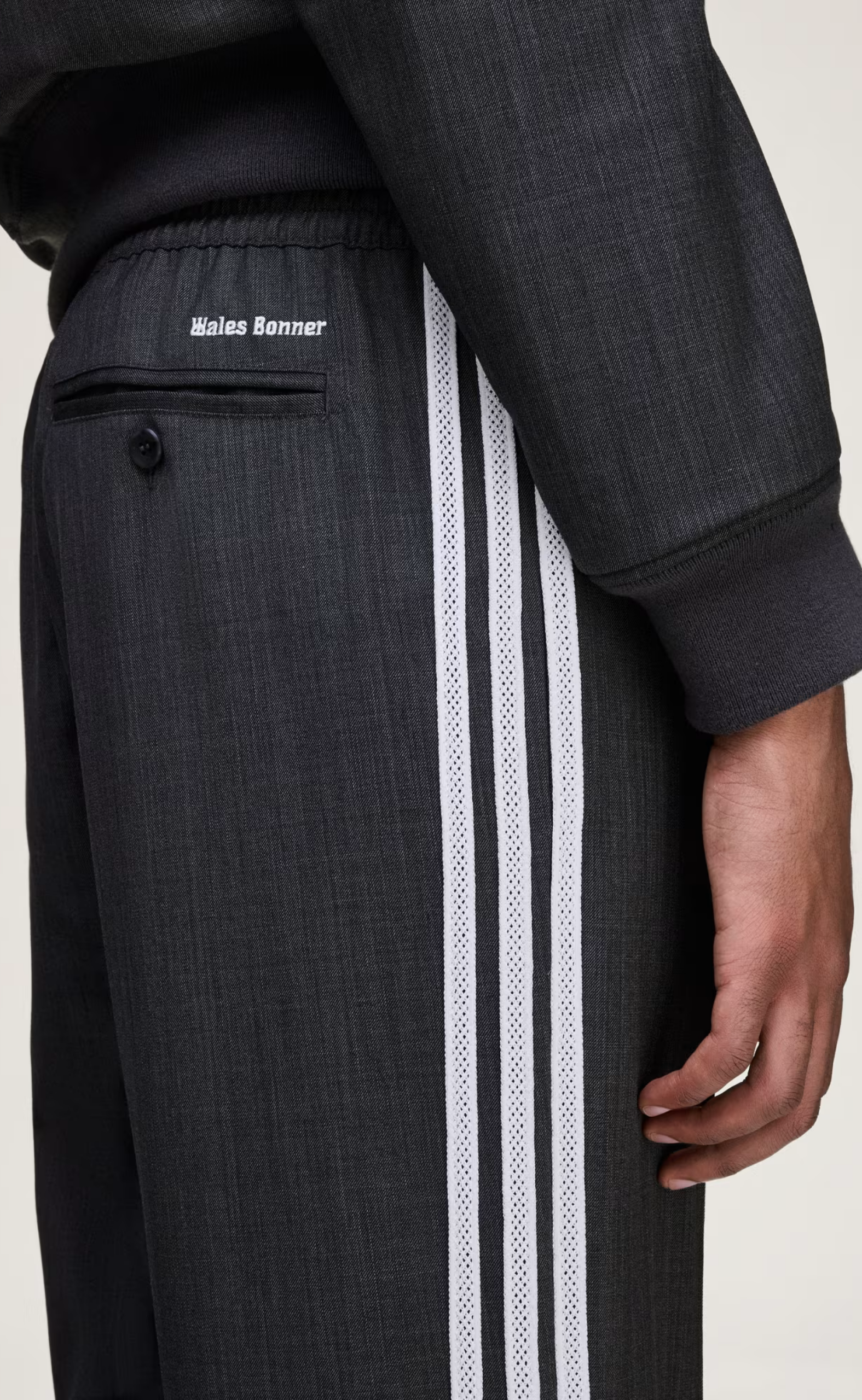 WB WOOL DARK GREY PANTS