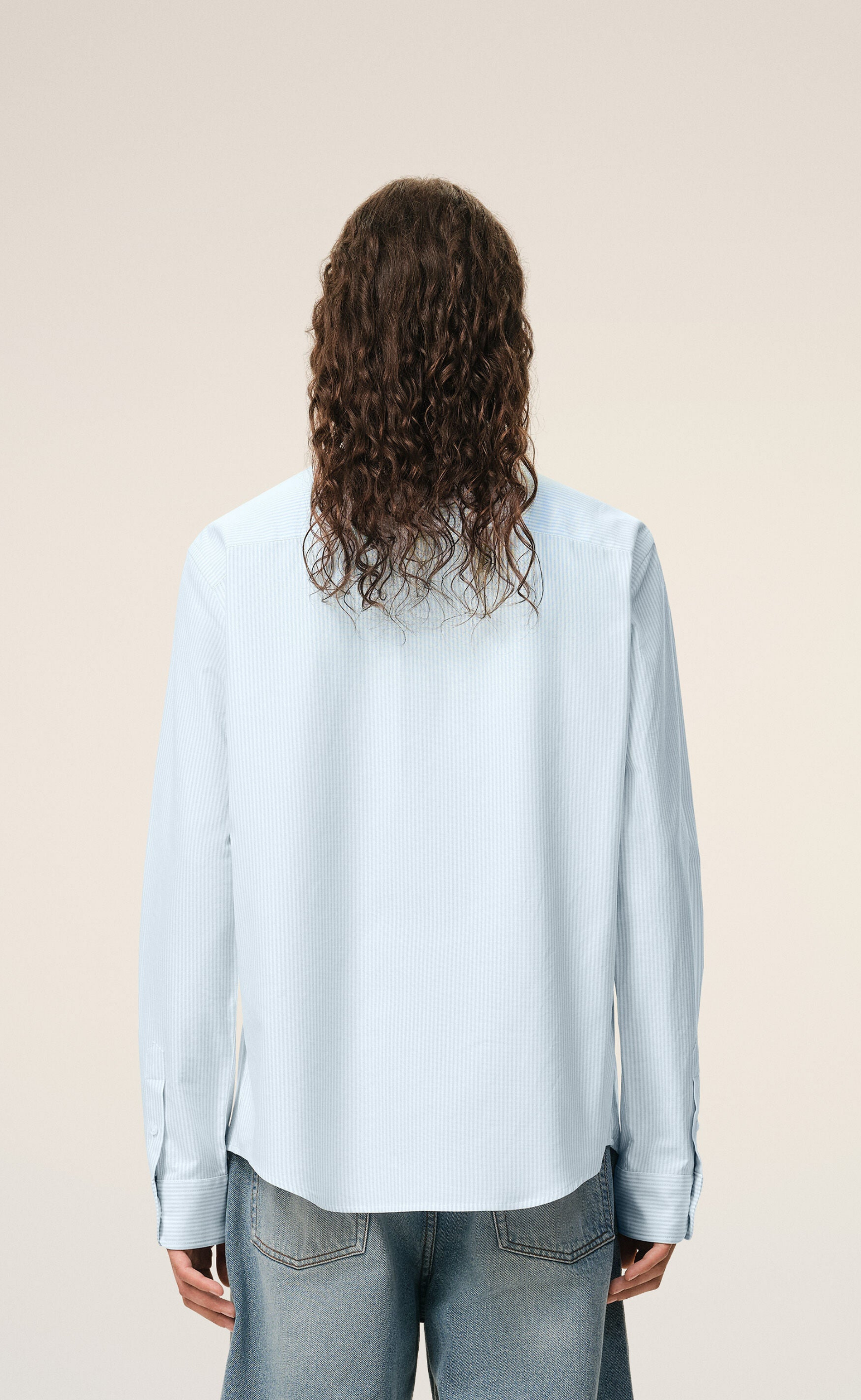 AMI DE COEUR OXFORD STRIPED LIGHT BLUE SHIRT
