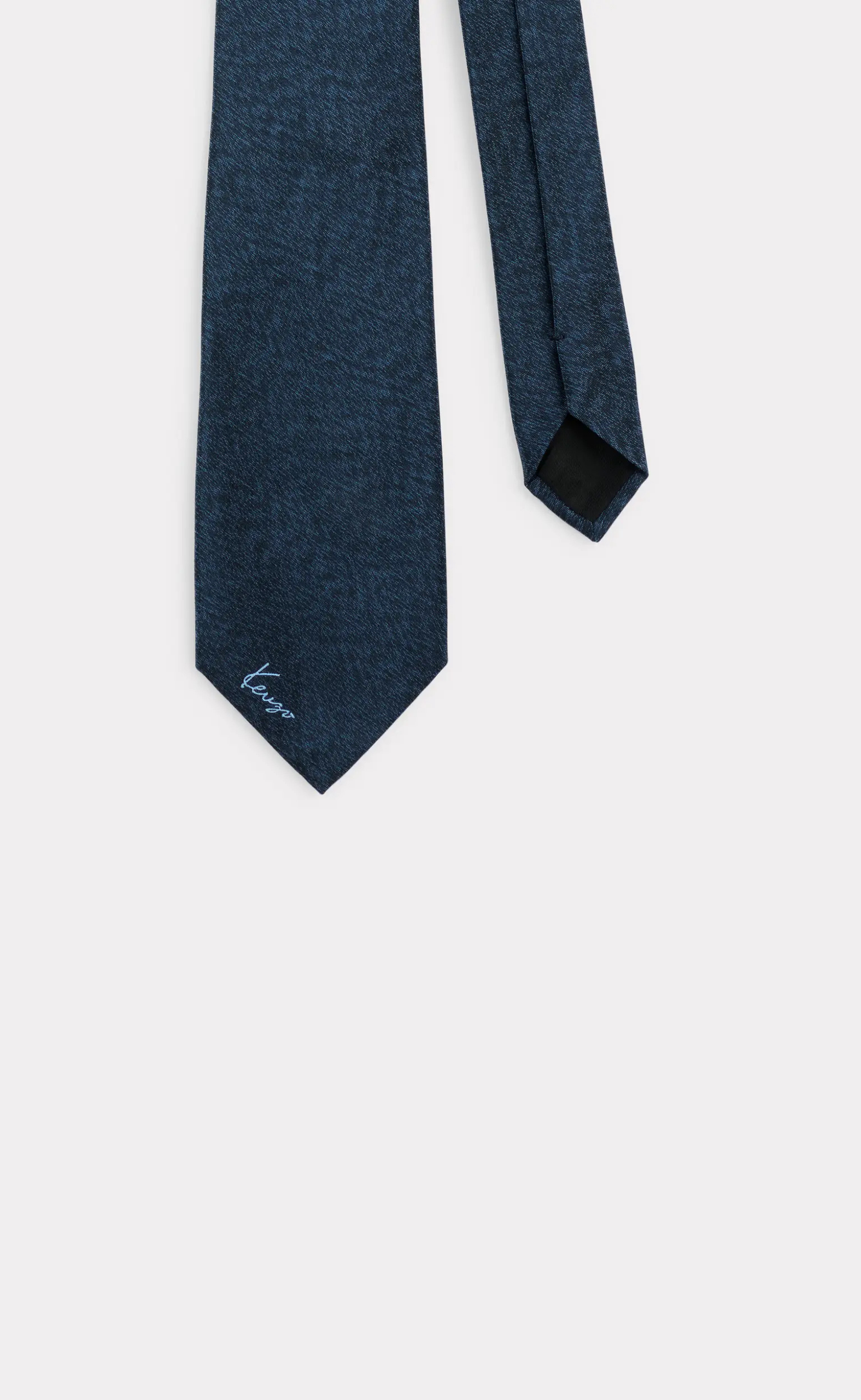 WIDE TIE 9CM BLUE BLACK TIE