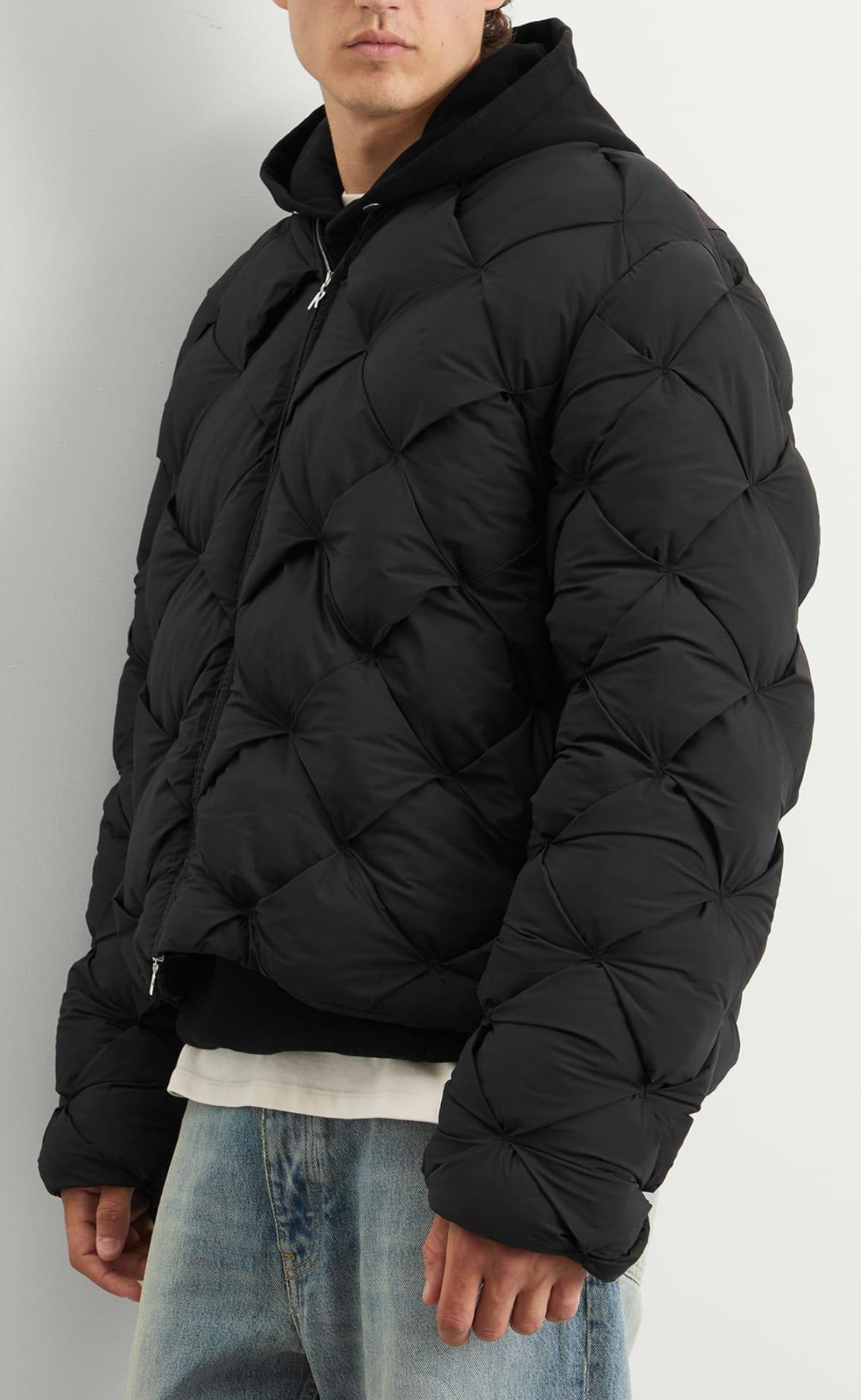 PILLOW PUFFER JET BLACK JACKET