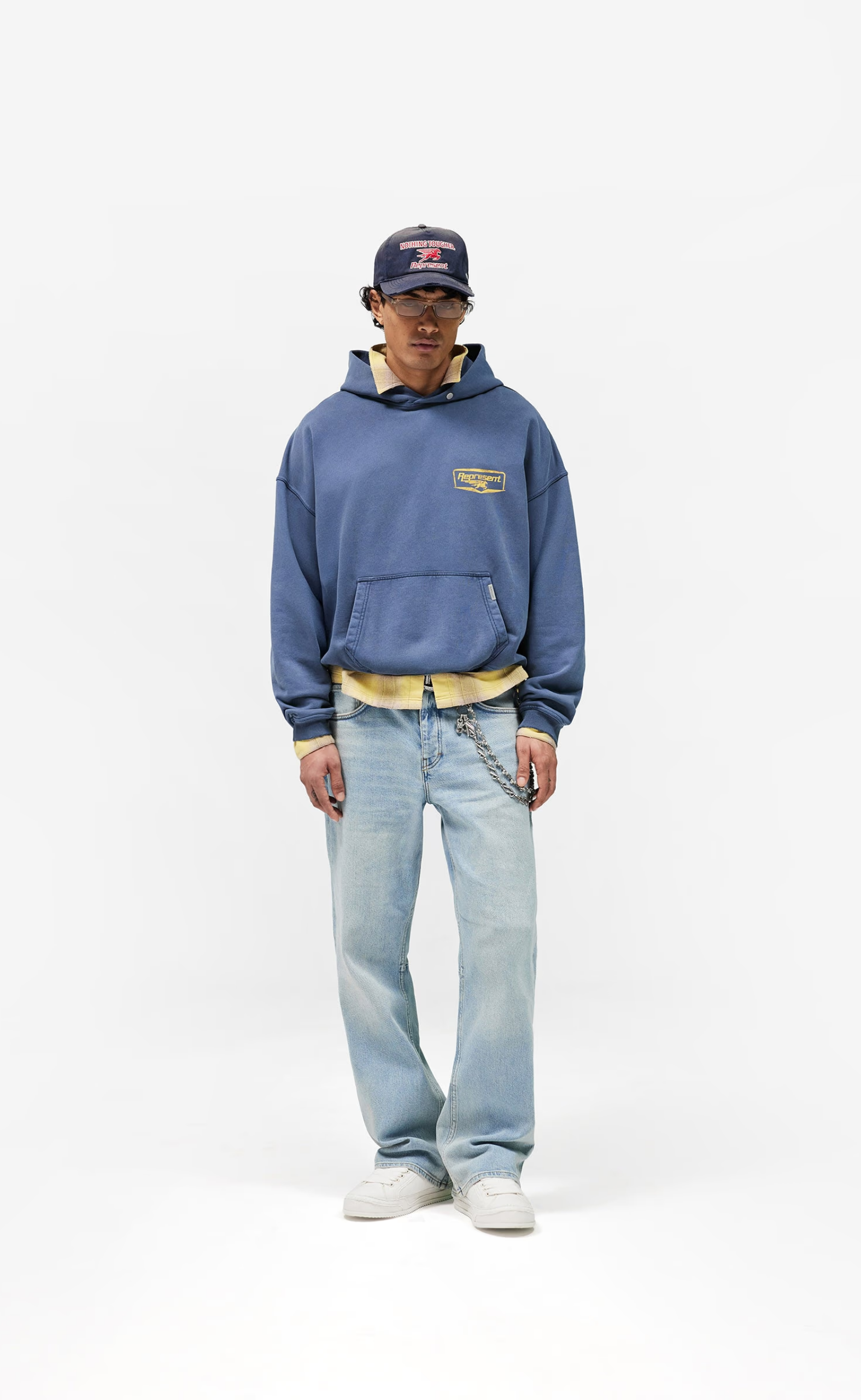 NOTHING FASTER INDIGO HOODIE