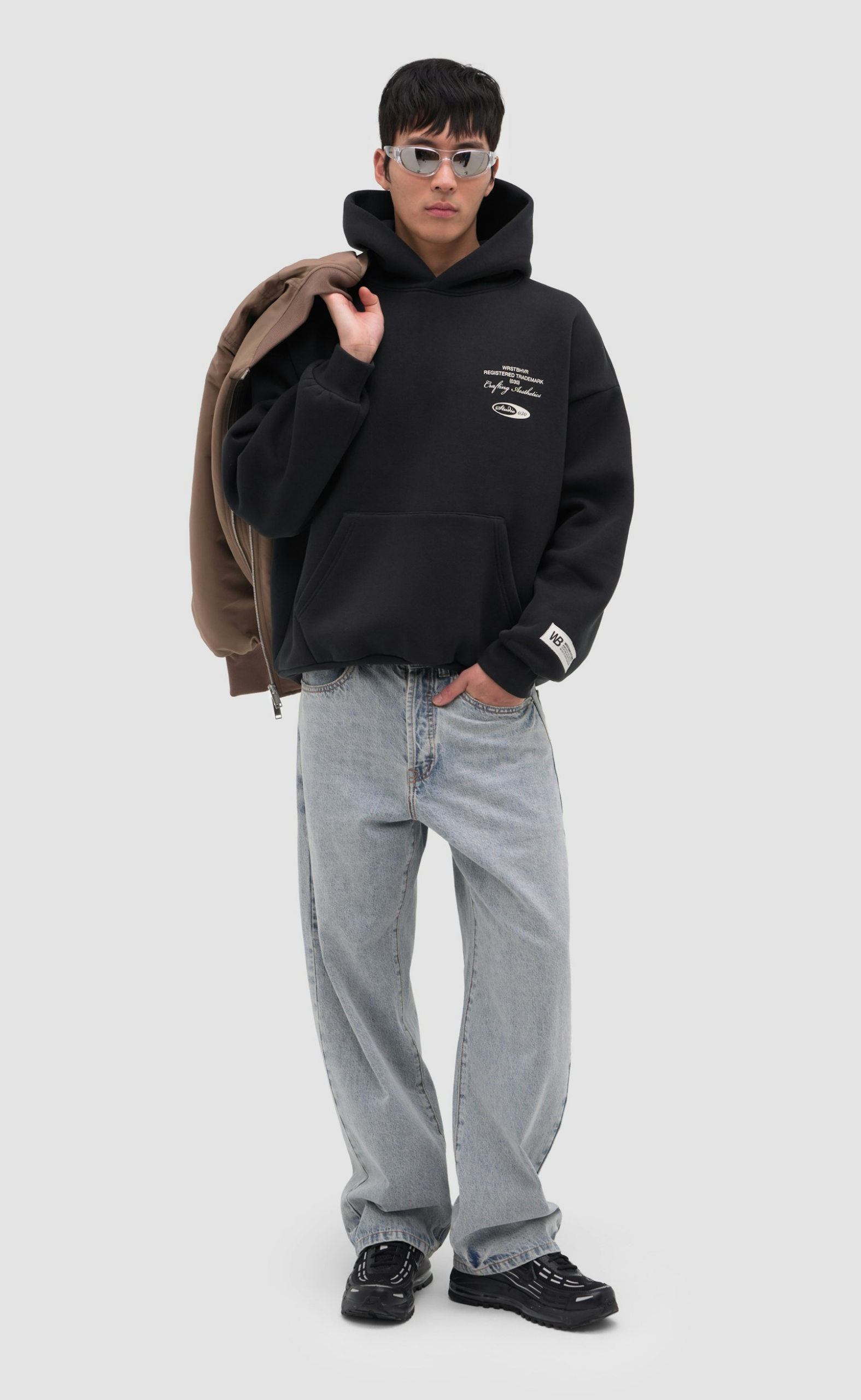 STUDIO V13 JET BLACK HOODIE
