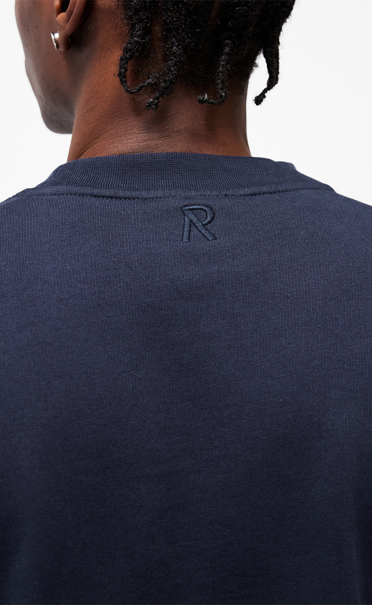 INITIAL BOXY MIDNIGHT NAVY CREWNECK