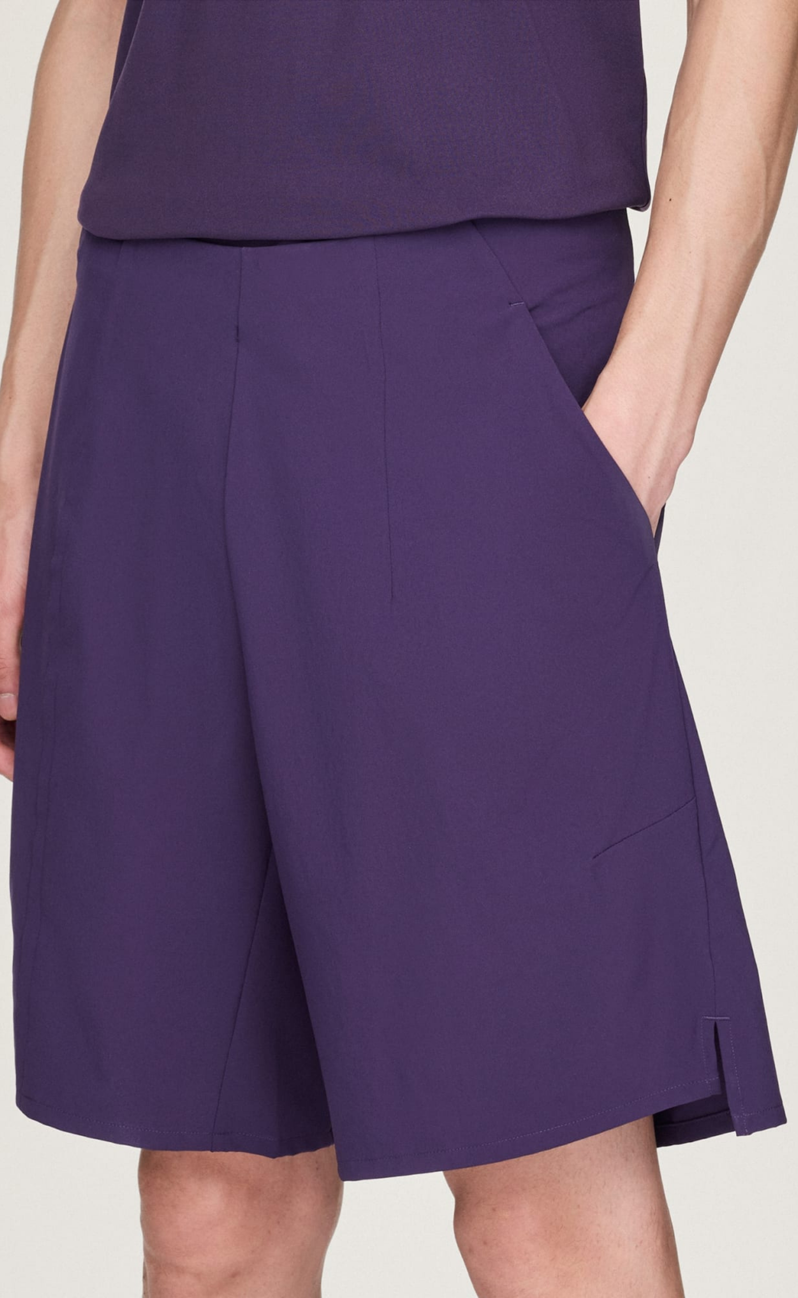 Y-3 TENNIS PRO ERGO PURPLE SHORTS