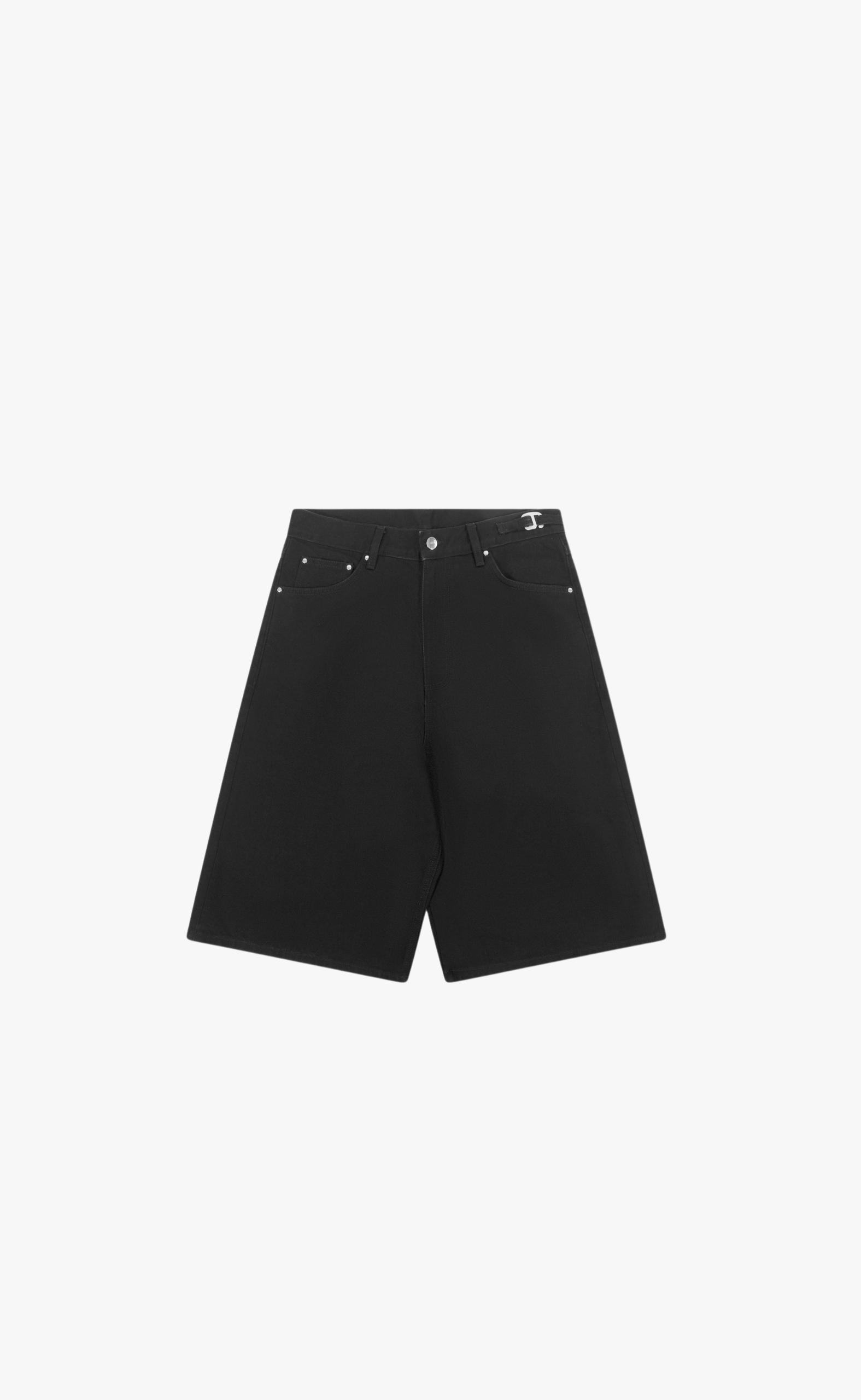 FENCE DENIM BLACK SHORTS