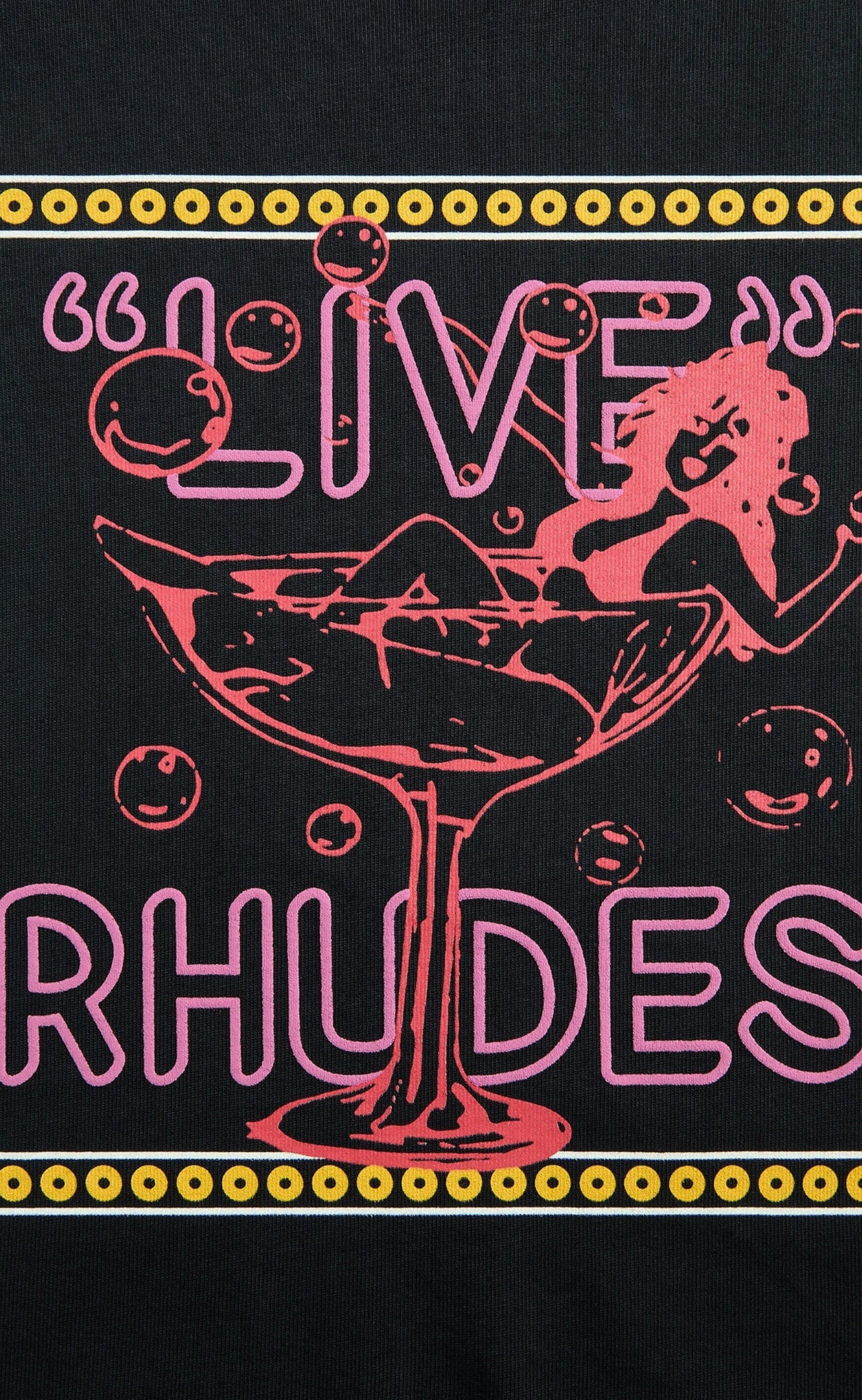 LIVE RHUDES VINTAGE BLACK T-SHIRT