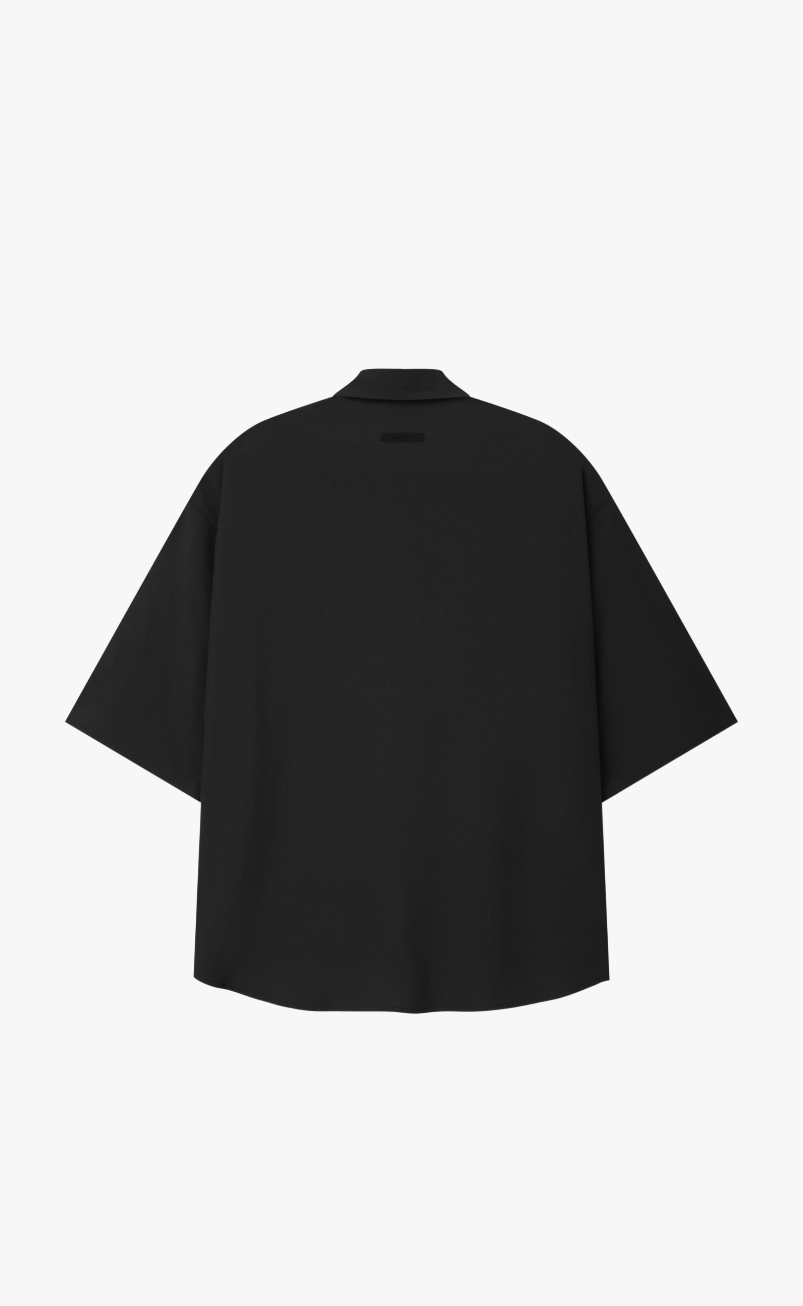 3/4 SLEEVE BUTTON UP VINTAGE BLACK SHIRT