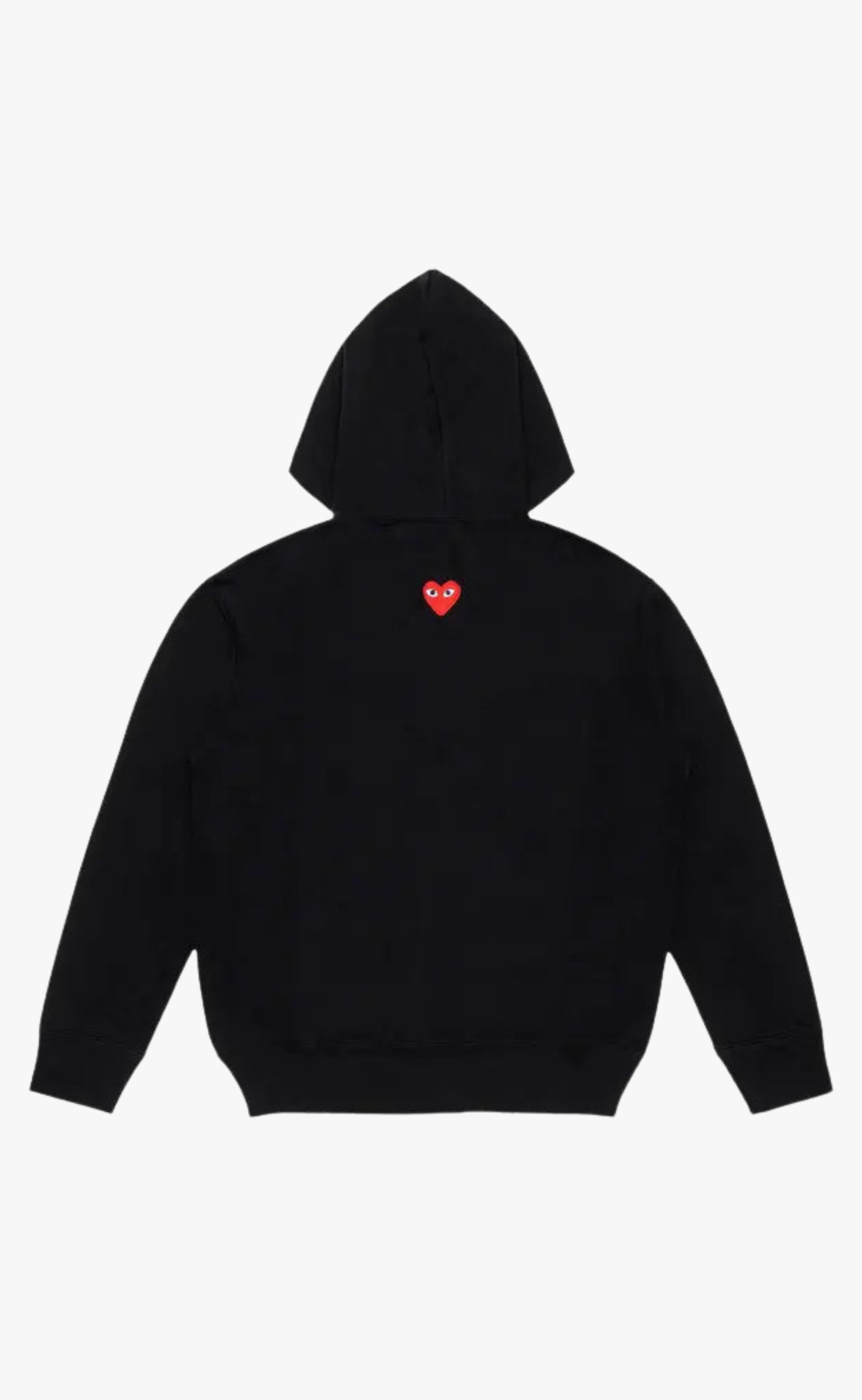 UNISEX RED EMBLEM KNIT BLACK HOODIE