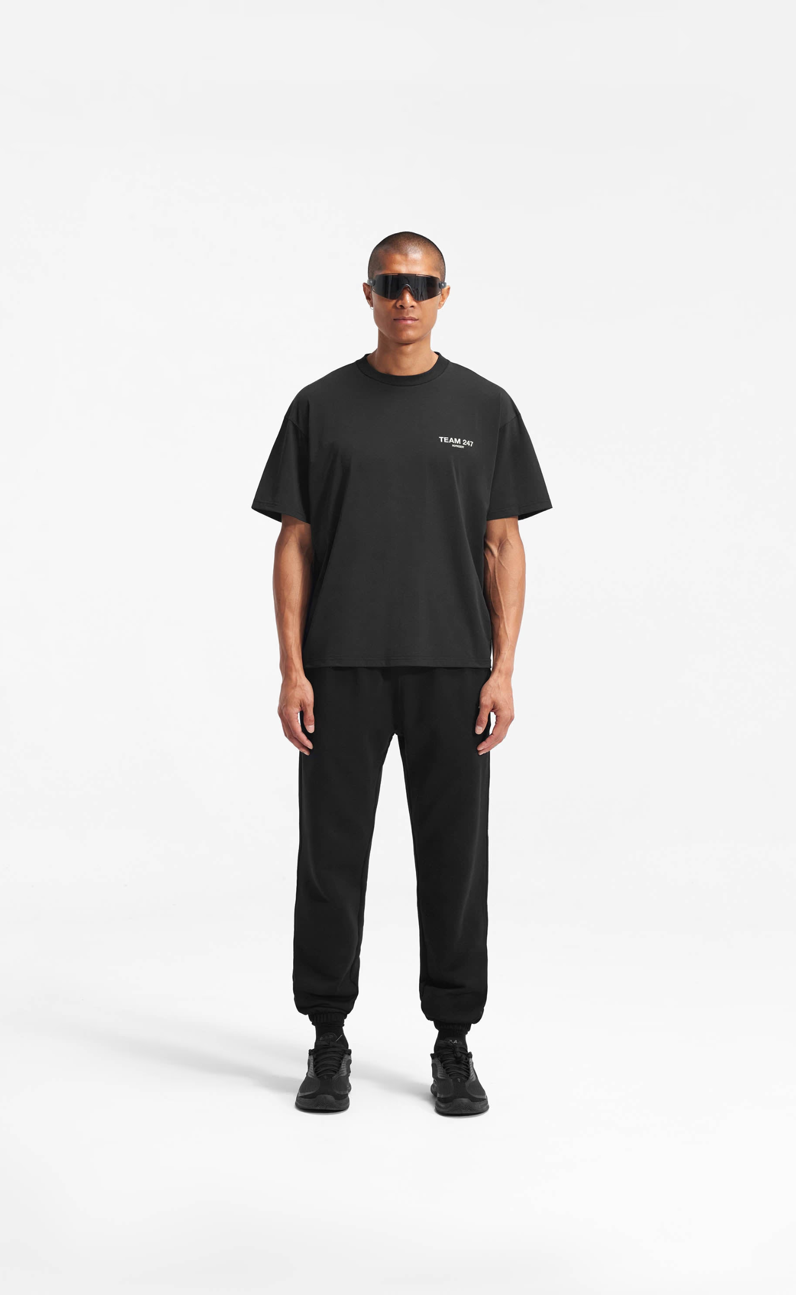 TEAM 247 OVERSIZED BLACK T-SHIRT