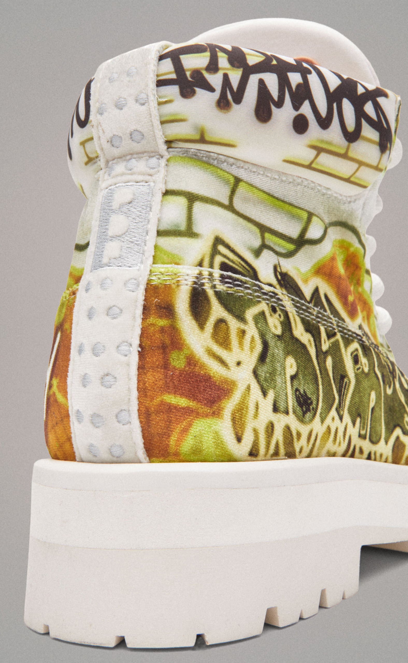 STRADA LOW GRAFFITI YELLOW BOOTS