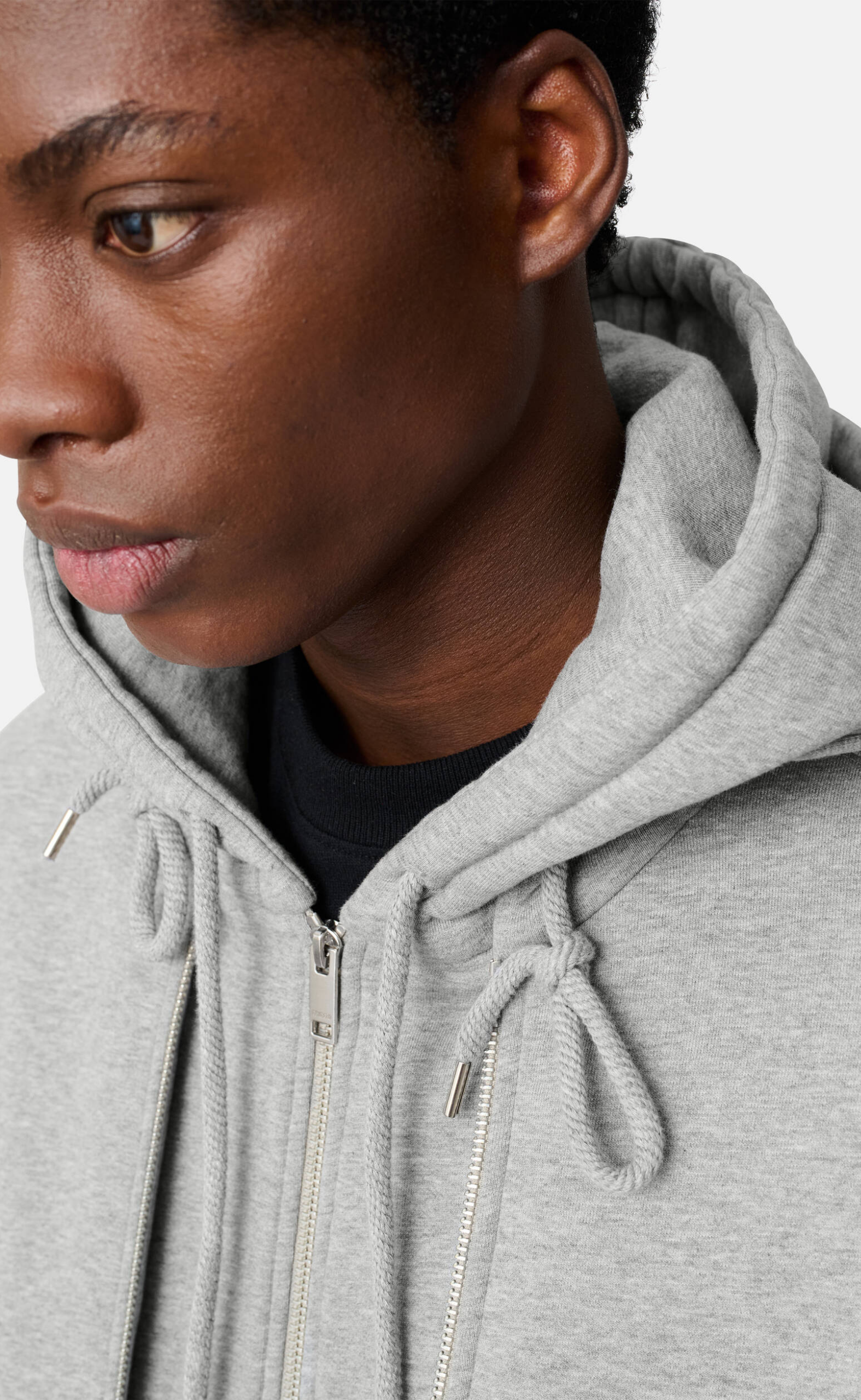 TREY GREY MELANGE HOODIE