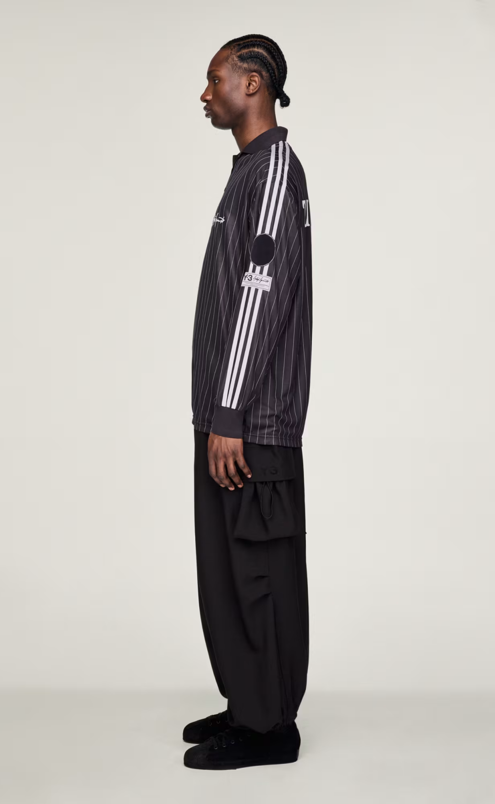 Y-3 ZIDANE SOCCER BLACK LONGSLEEVE