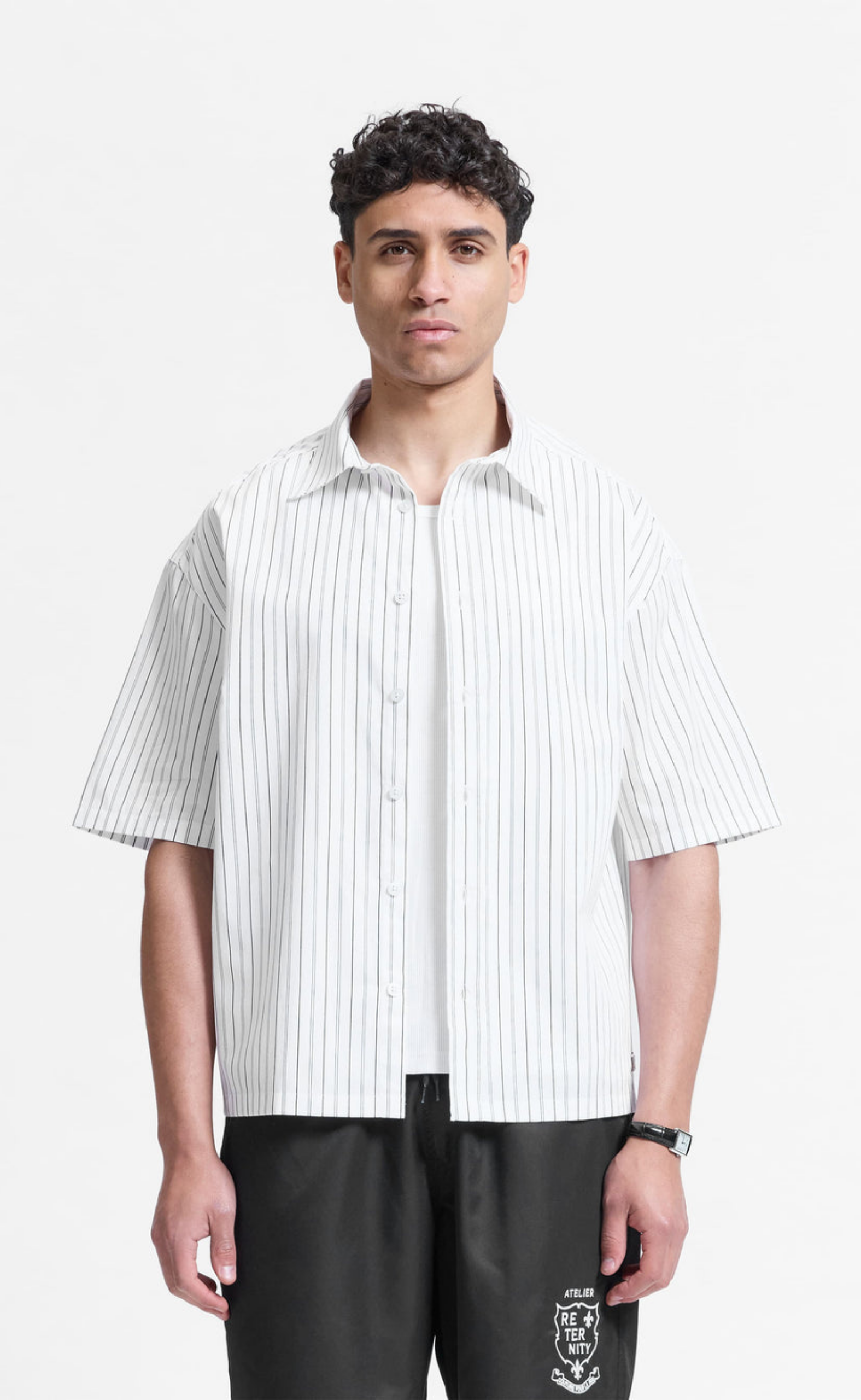 SIGNE BLACK STRIPED SHIRT