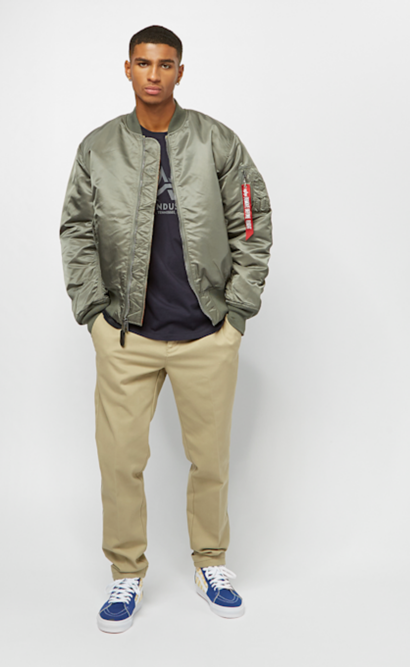 MA-1 BOMBER VINTAGE GREEN JACKET