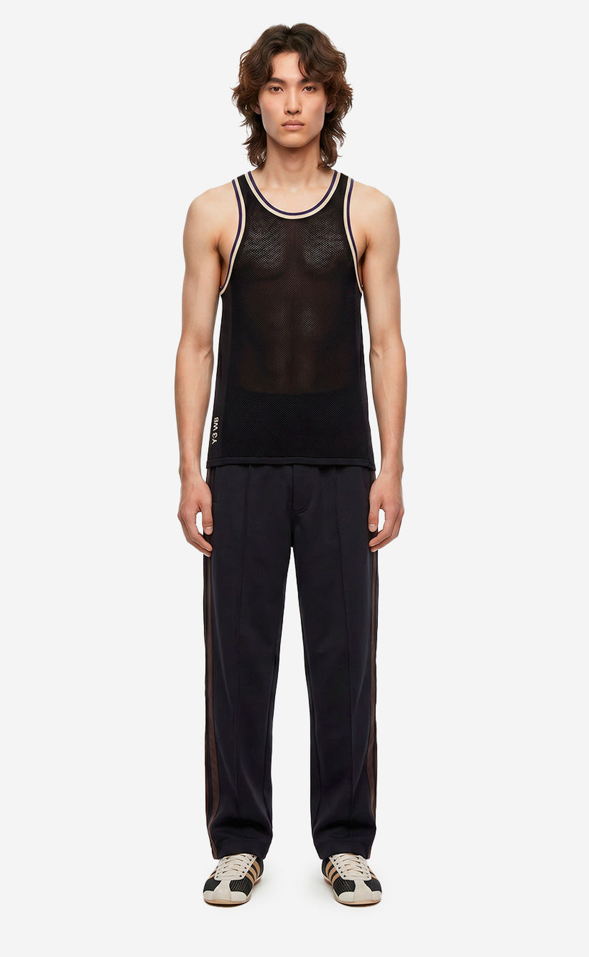 WB Y-3 KNIT TANK WOMEN BLACK TANK TOP