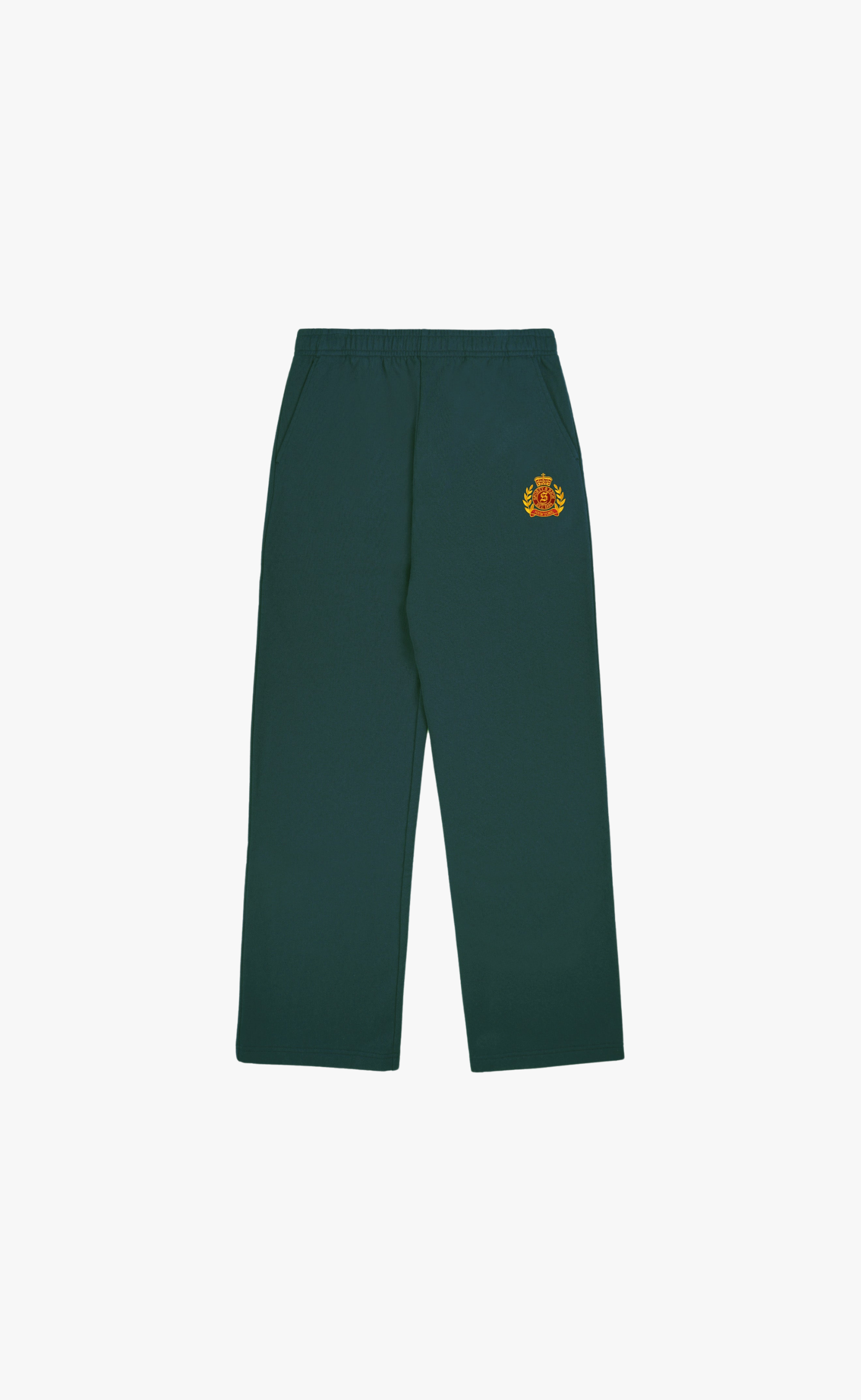 NY CREST EMBROIDERED WIDE FOREST SWEATPANT