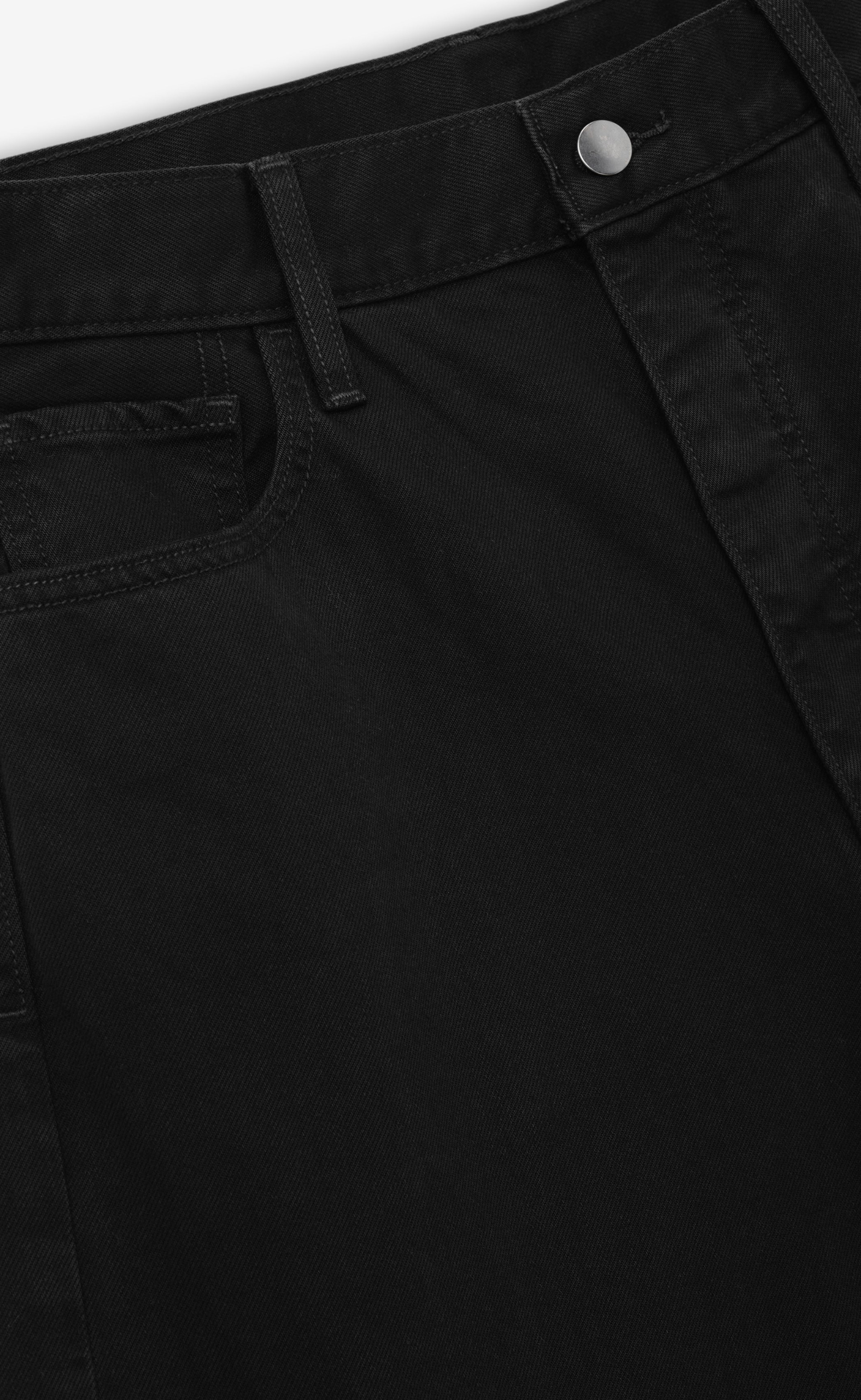 DENIM 5-POCKET OVERDYED BLACK JEANS
